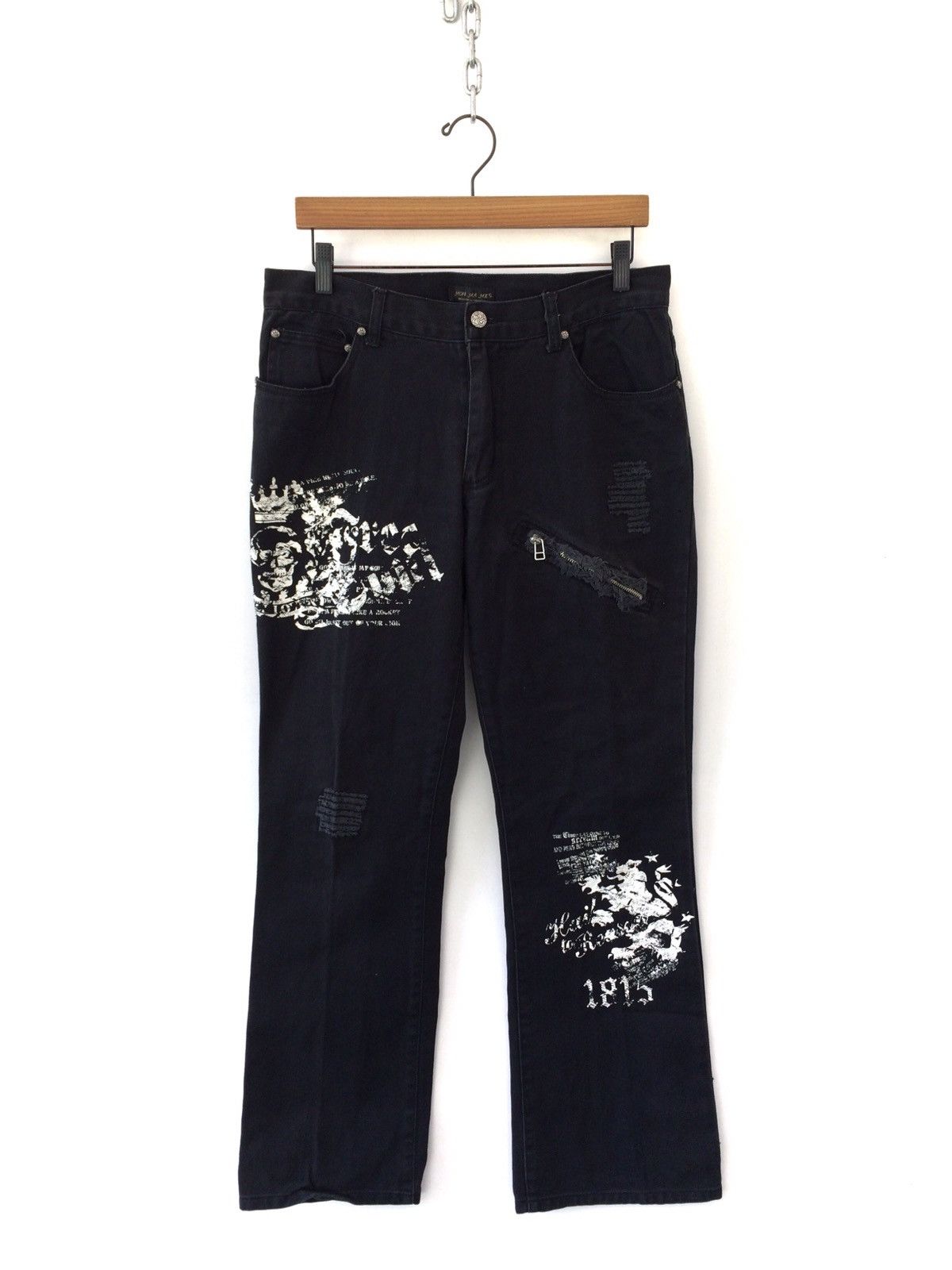 image of Japanese Designer Brand Mon Ma Mes Presented By Shimamura in Black, Men's (Size 32)