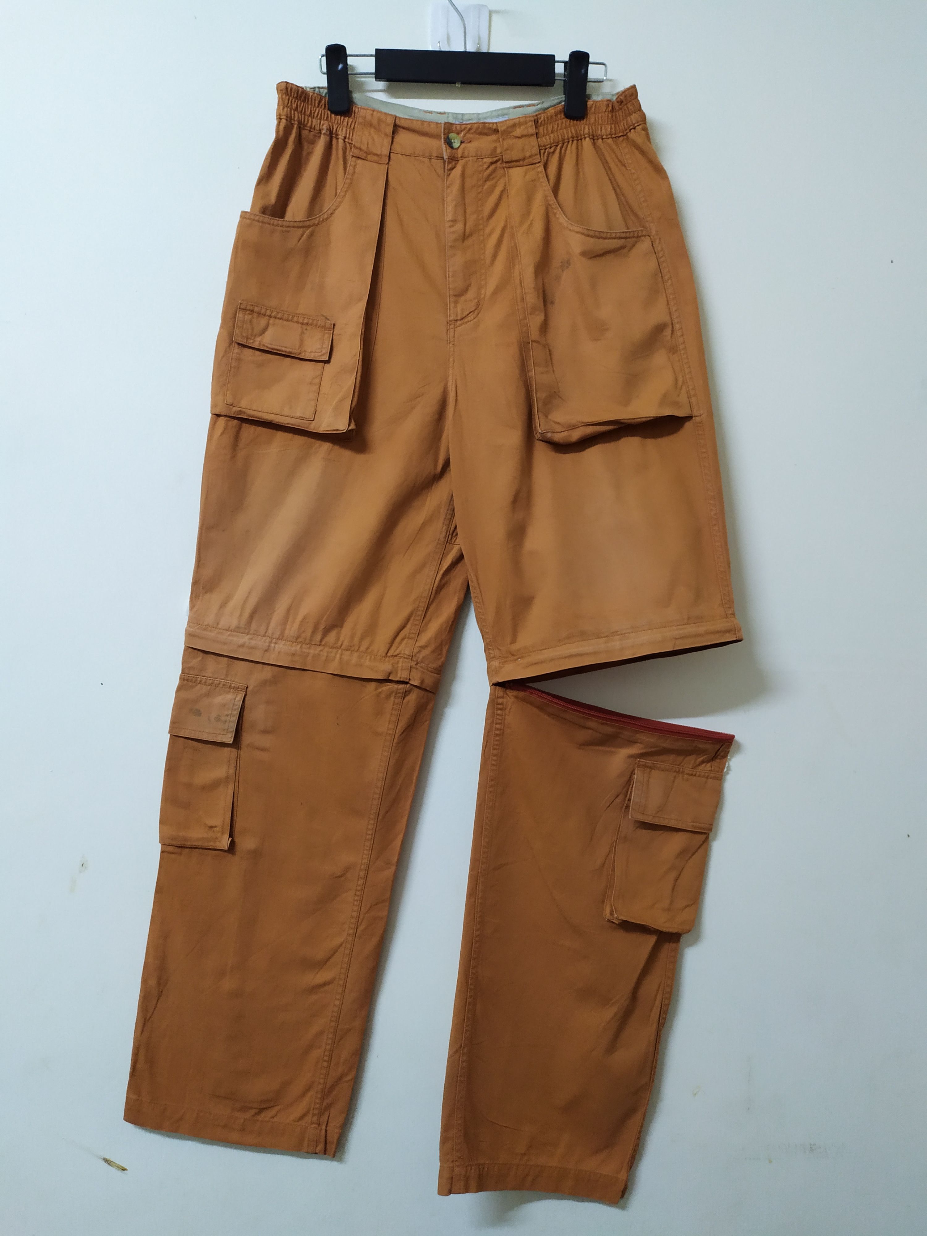 image of Vintage G.t Hawkins Faded Brown Cargo Pants/ 2 Step Tactical Pants, Men's (Size 30)