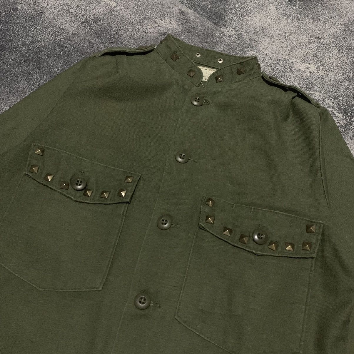 Orslow × Vintage 🔥Vintage Sateen OG 107 studded utility shirt Size US M / EU 48-50 / 2 - 3 Thumbnail