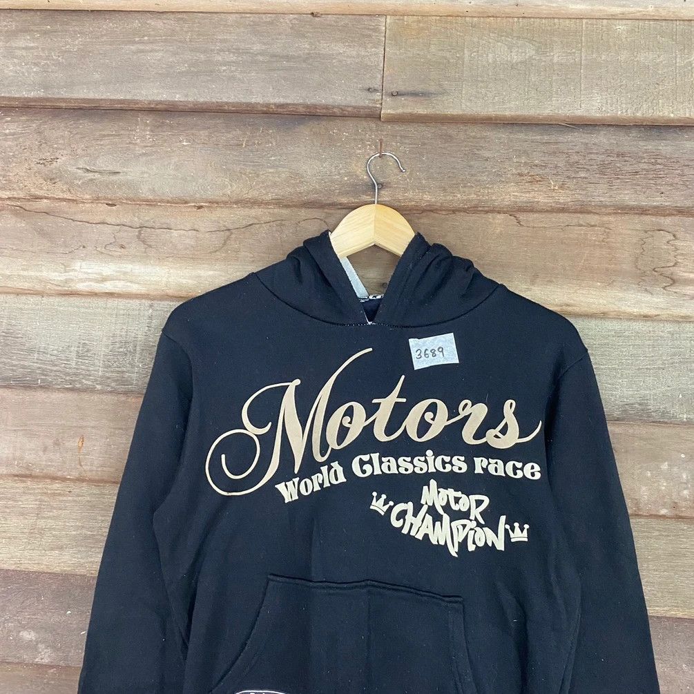 Japanese Brand DL Motor Classic vintage Rough Black Hoodies #3689 Size US M / EU 48-50 / 2 - 10 Thumbnail