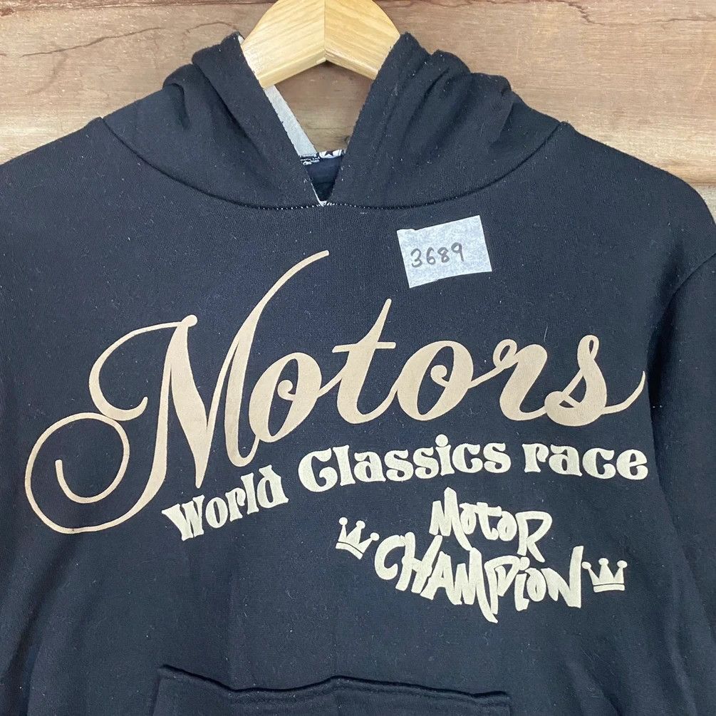 Japanese Brand DL Motor Classic vintage Rough Black Hoodies #3689 Size US M / EU 48-50 / 2 - 9 Thumbnail