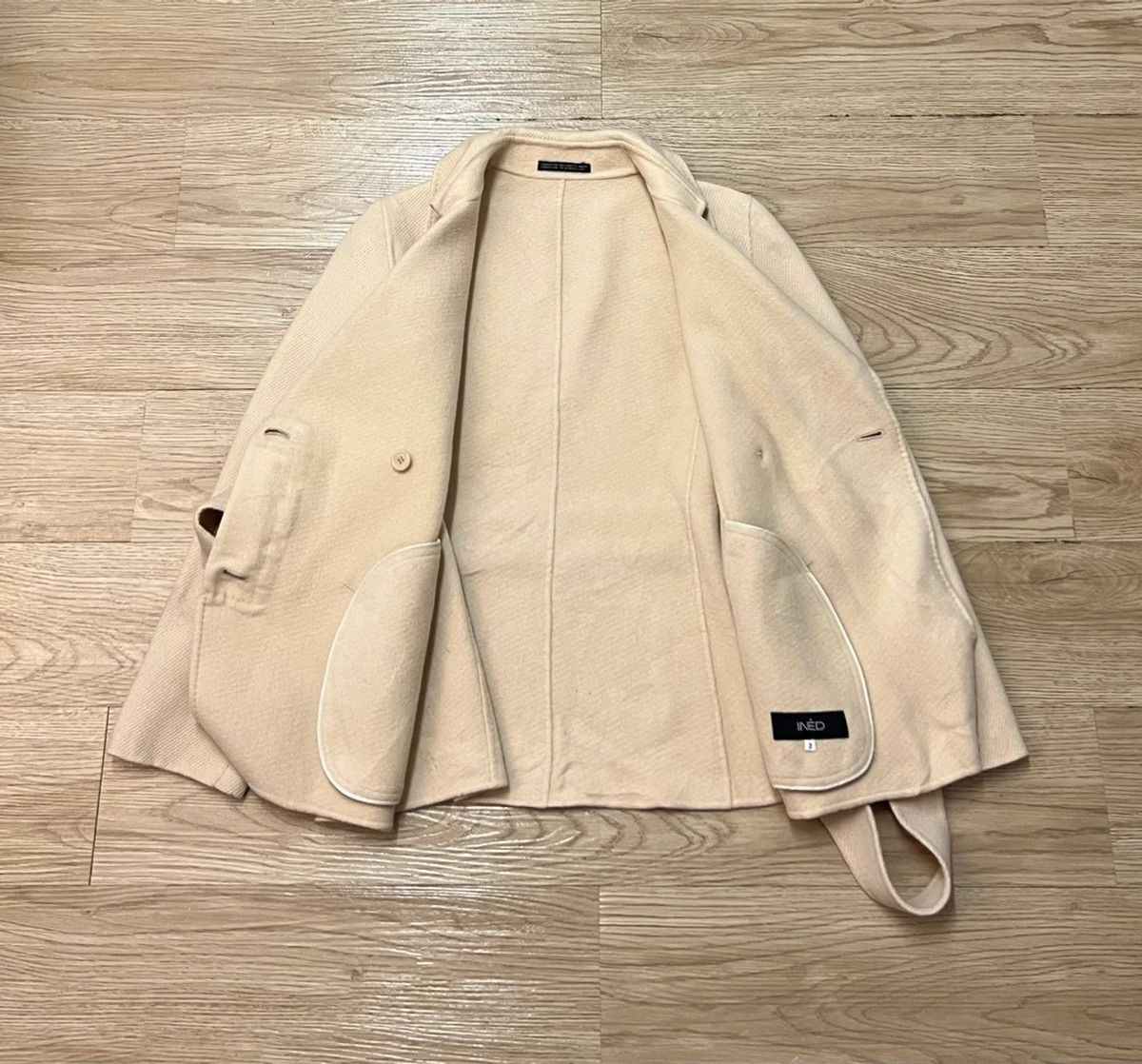Yohji Yamamoto INED Homme Wool Coat Size US M / EU 48-50 / 2 - 3 Thumbnail