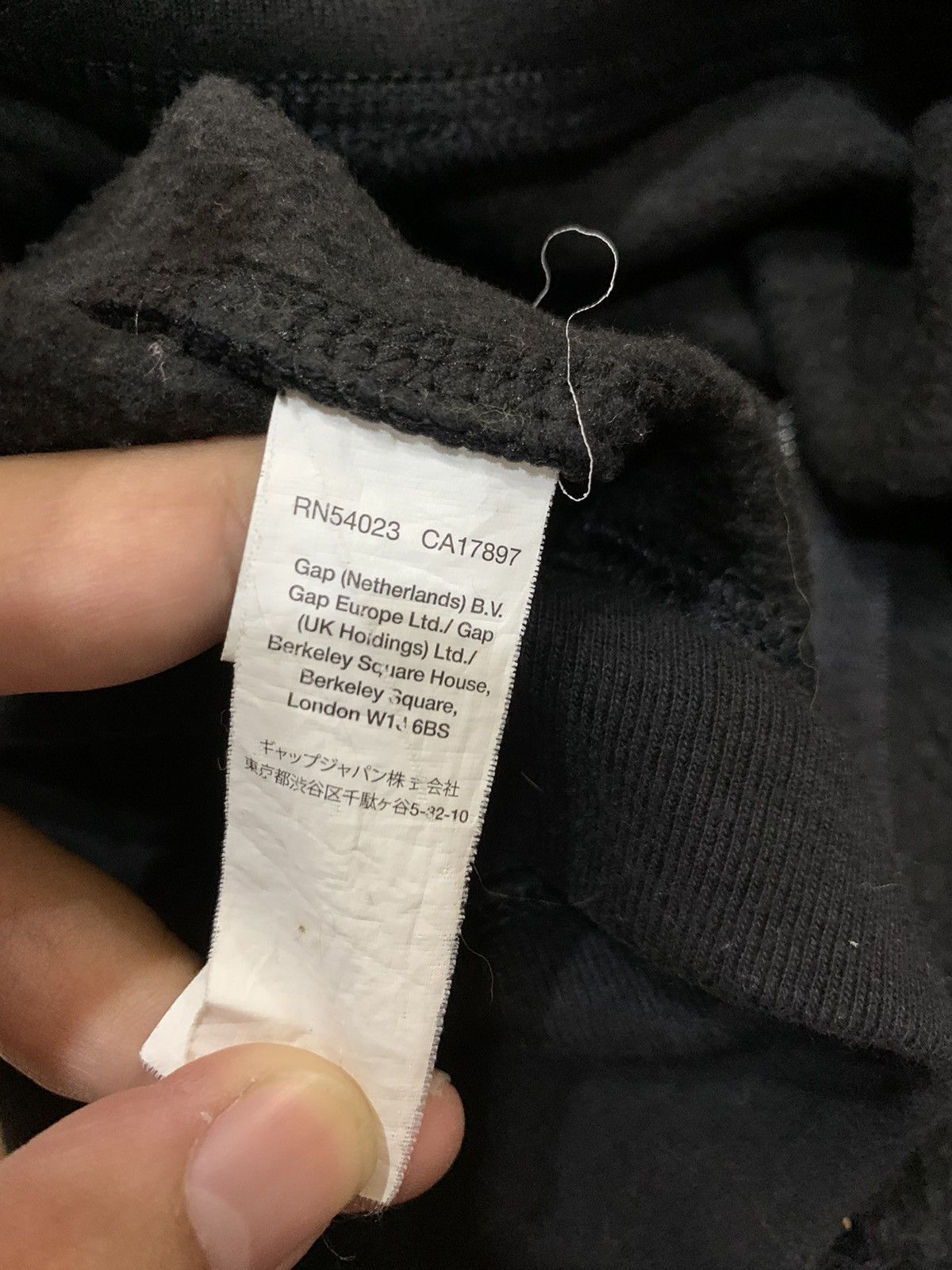 Gap GAP BLACK EMBROIDERED ZIPPER HOODIE Size US S / EU 44-46 / 1 - 8 Thumbnail