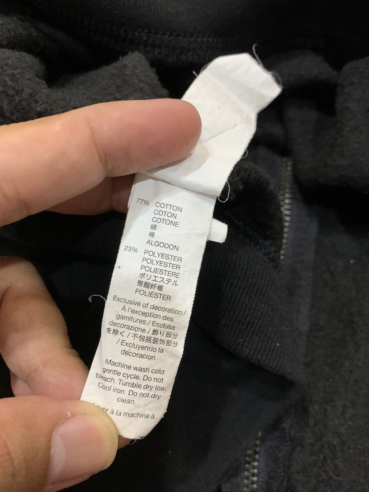 Gap GAP BLACK EMBROIDERED ZIPPER HOODIE Size US S / EU 44-46 / 1 - 9 Thumbnail