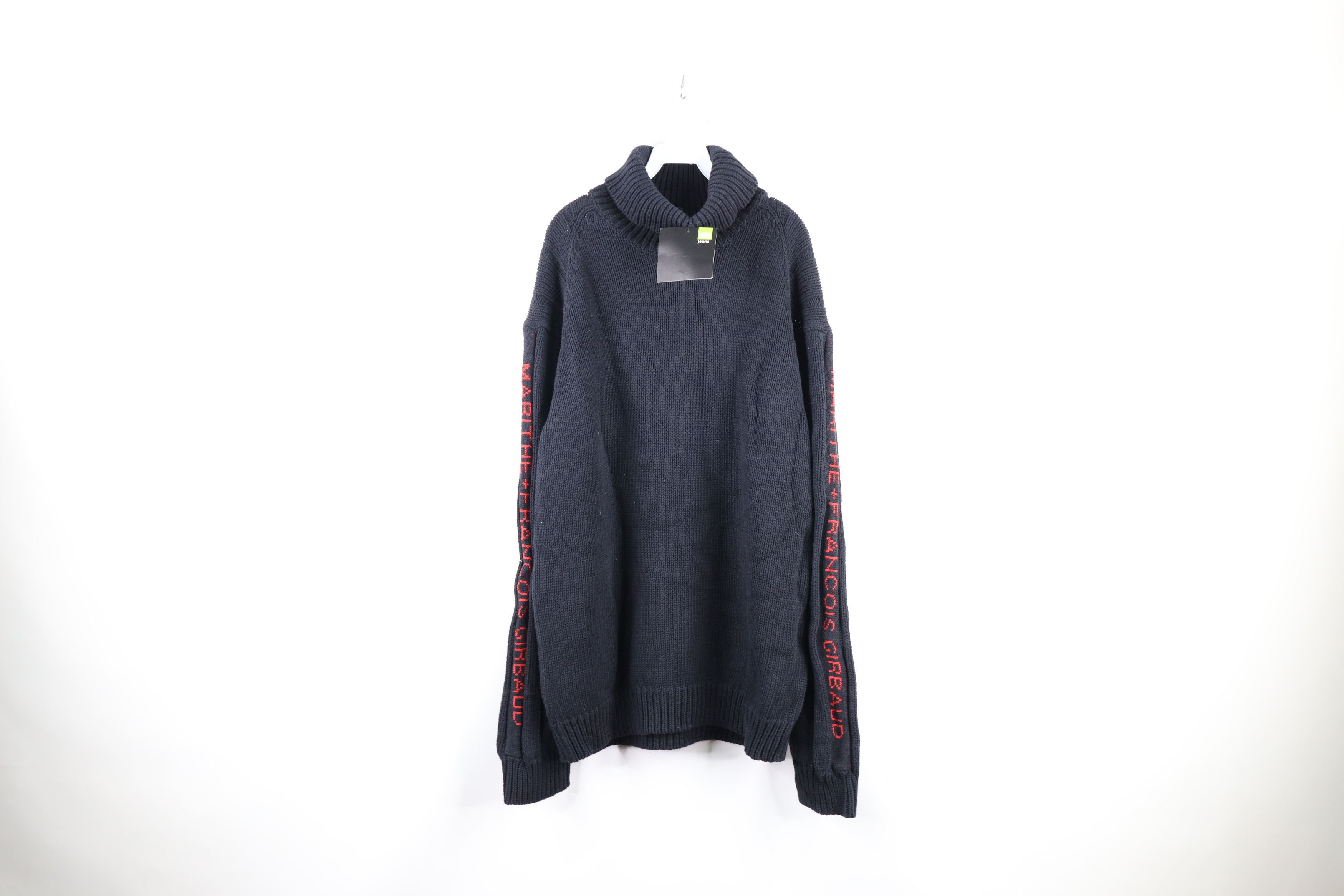 Marithe + Francois Girbaud × Vintage NOS Vintage 90s Marithe Francois Girbaud Turtleneck Sweater Size US XL / EU 56 / 4 - 1 Thumbnail