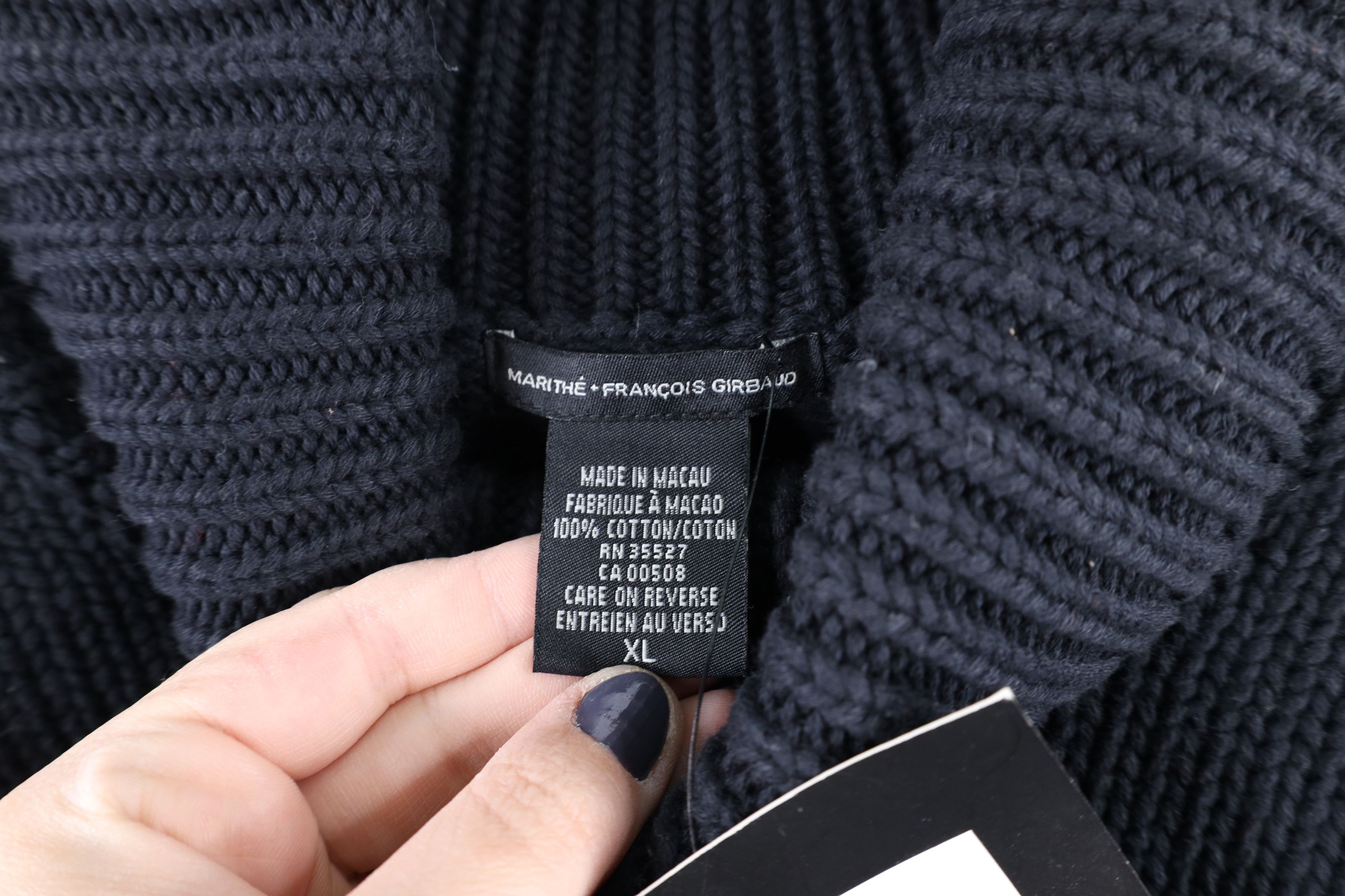 Marithe + Francois Girbaud × Vintage NOS Vintage 90s Marithe Francois Girbaud Turtleneck Sweater Size US XL / EU 56 / 4 - 6 Thumbnail