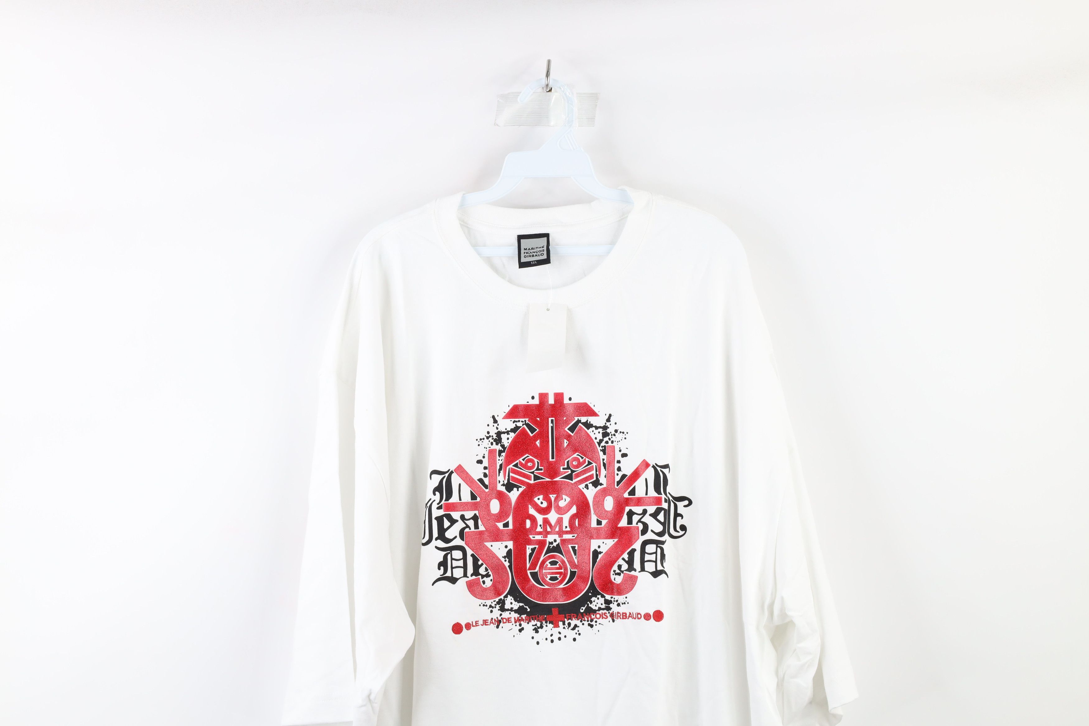 Marithe + Francois Girbaud × Vintage NOS Vintage 90s Marithe Francois Girbaud Out Glitter T-Shirt Size US XXL / EU 58 / 5 - 2 Thumbnail