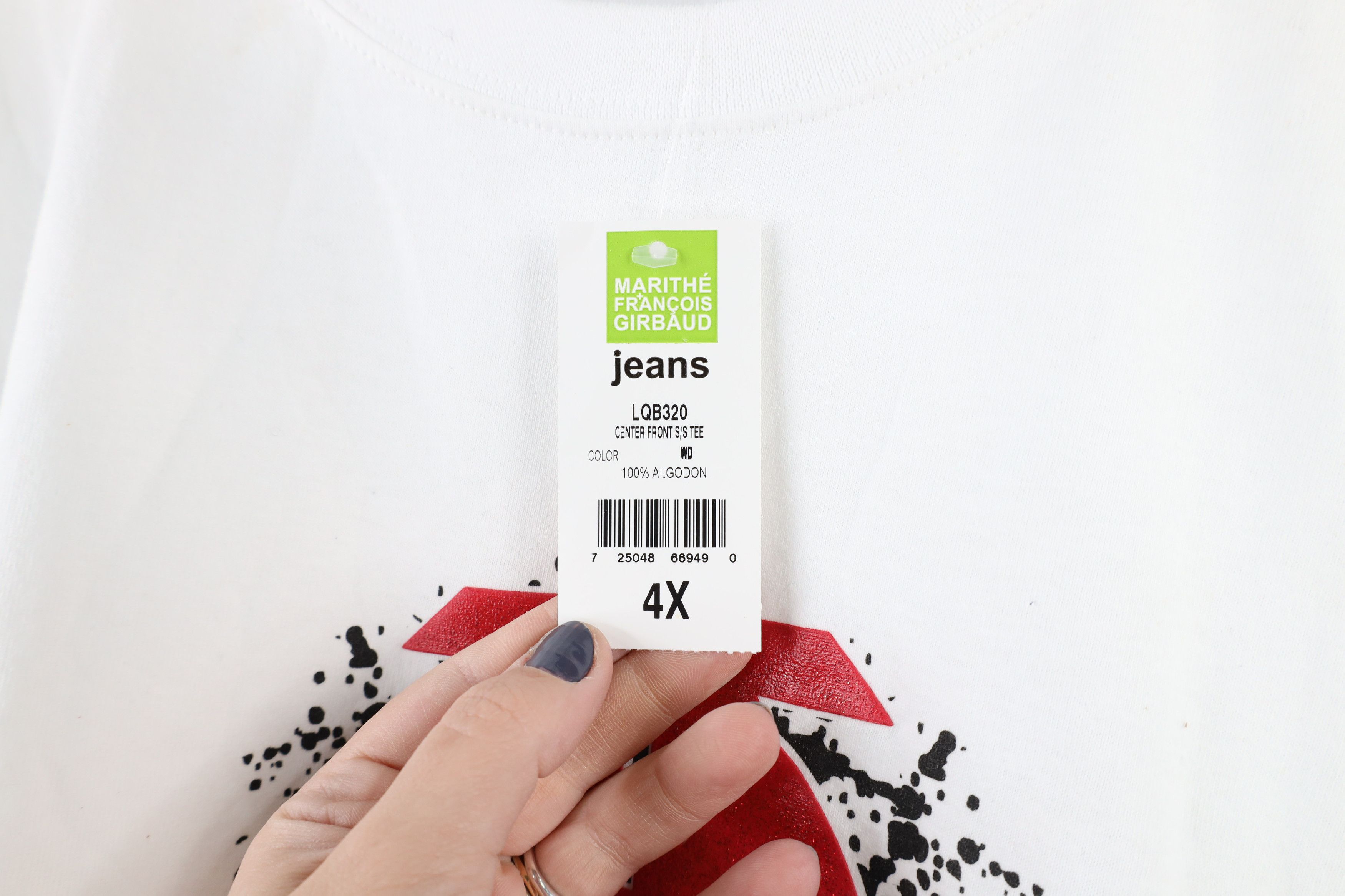 Marithe + Francois Girbaud × Vintage NOS Vintage 90s Marithe Francois Girbaud Baggy T-Shirt 4XL Size US XXL / EU 58 / 5 - 6 Thumbnail