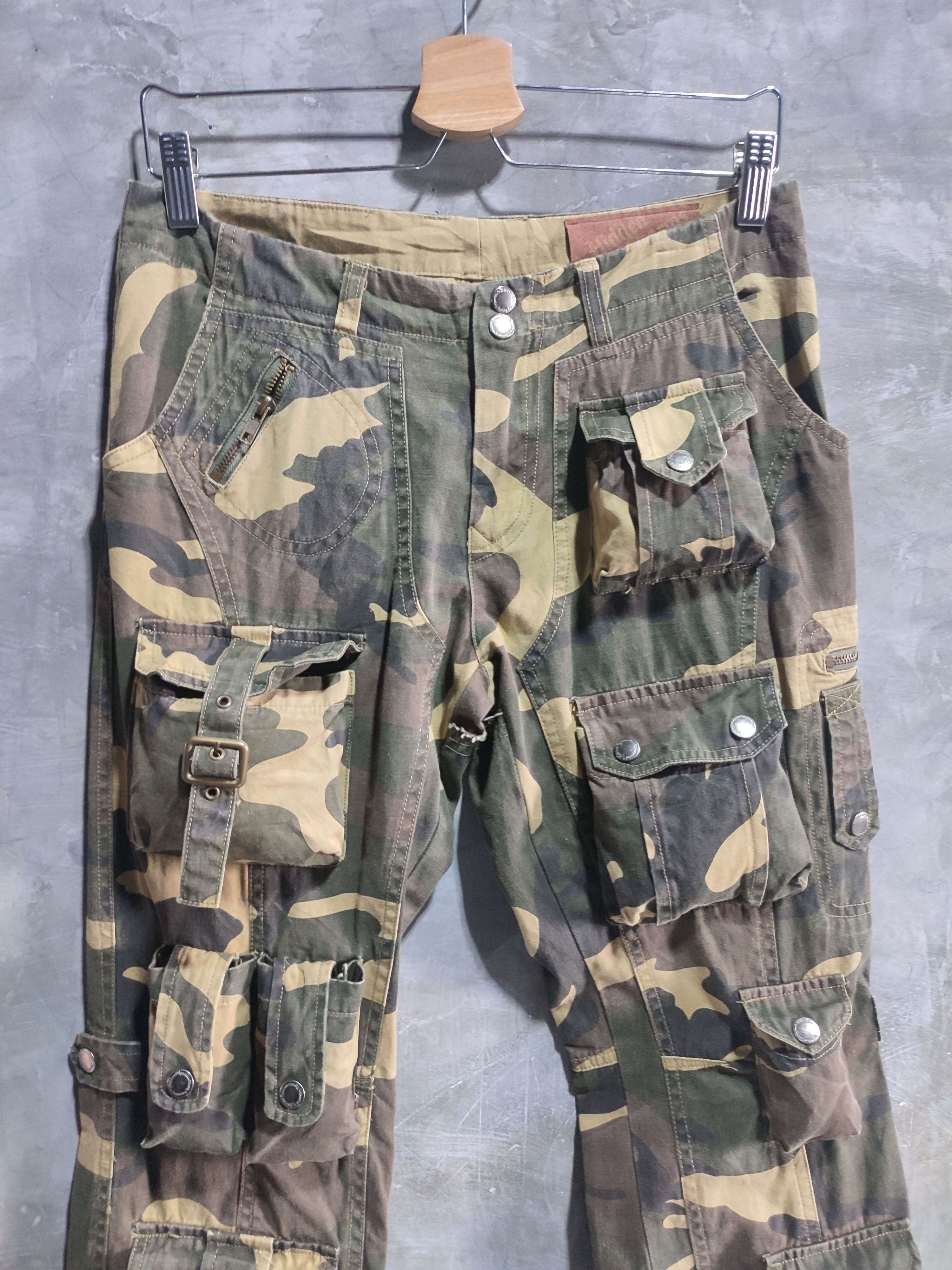 Designer 🔥Hidden Charm 3D Multipocket Cargo Camo Pants Size US 29 - 2 Thumbnail