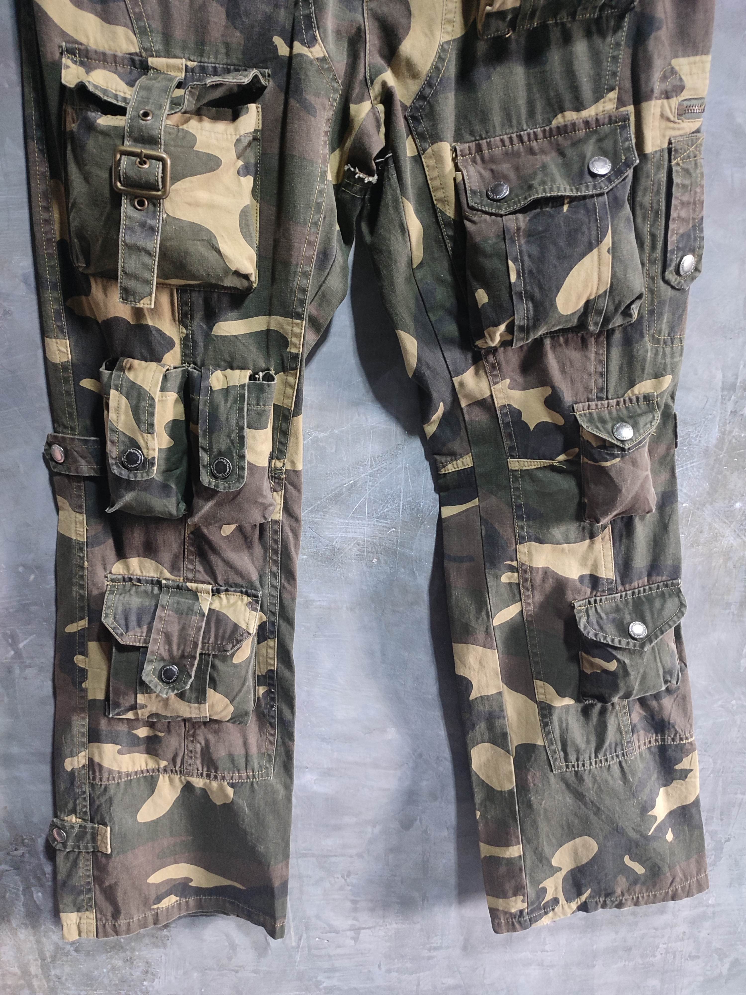 Designer 🔥Hidden Charm 3D Multipocket Cargo Camo Pants Size US 29 - 3 Thumbnail