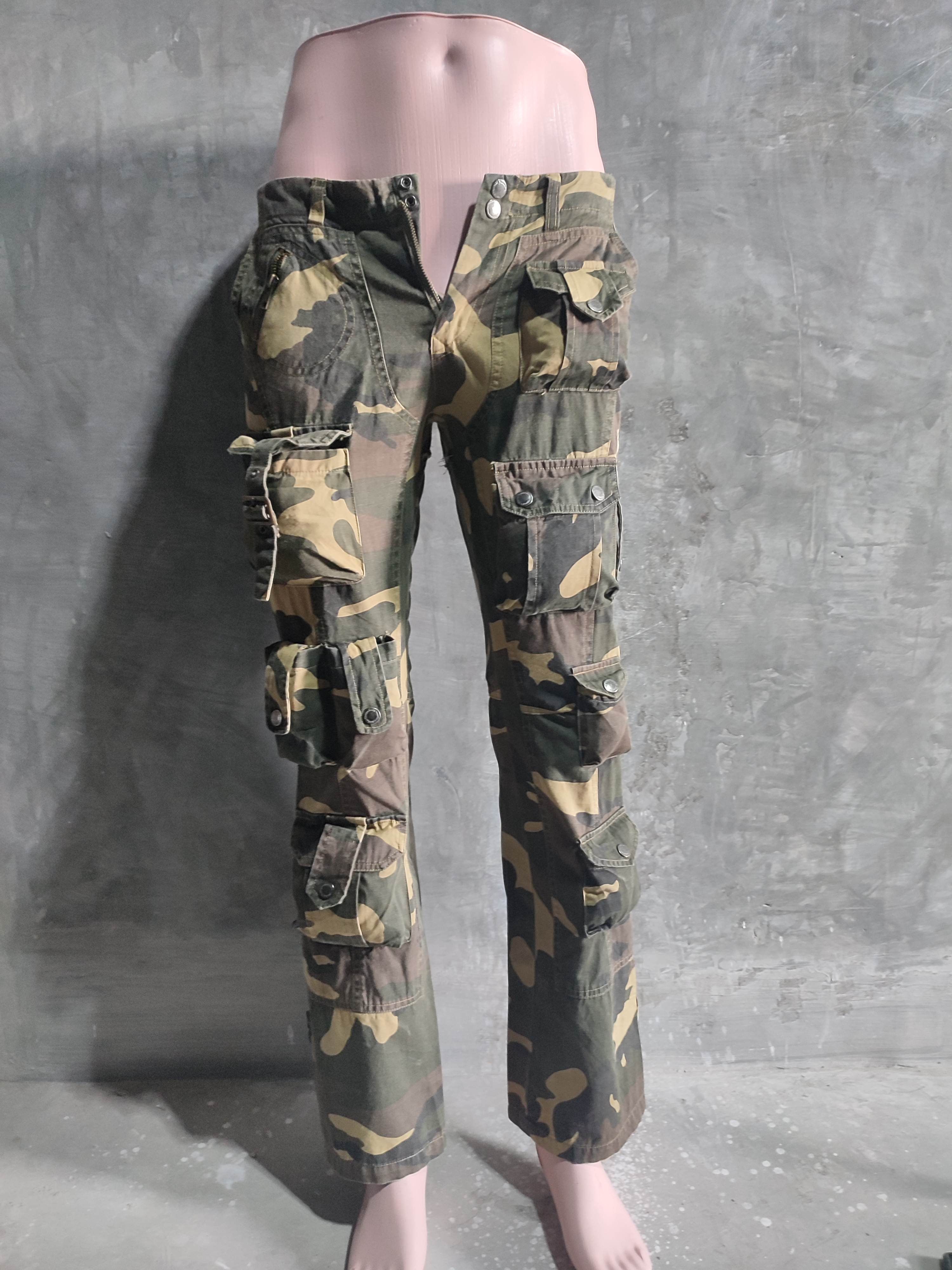 Designer 🔥Hidden Charm 3D Multipocket Cargo Camo Pants Size US 29 - 9 Thumbnail