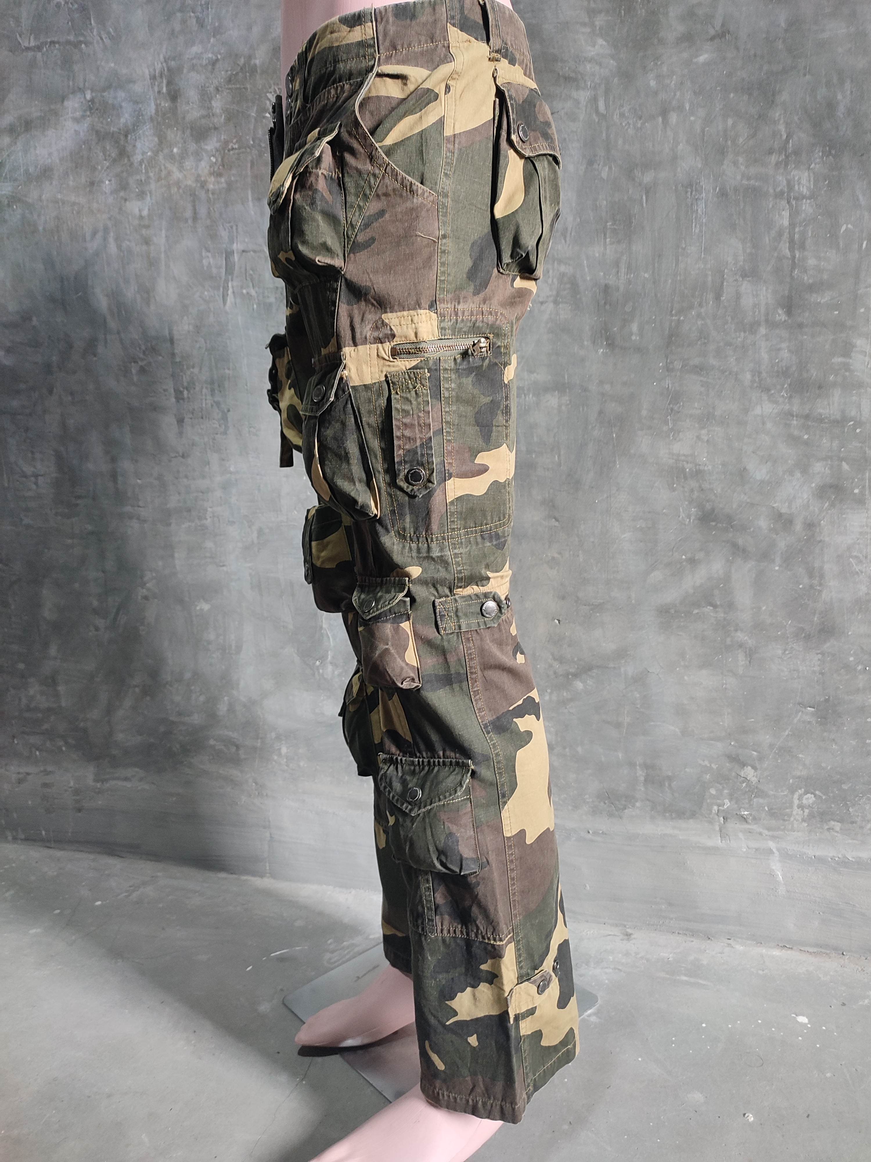 Designer 🔥Hidden Charm 3D Multipocket Cargo Camo Pants Size US 29 - 13 Thumbnail