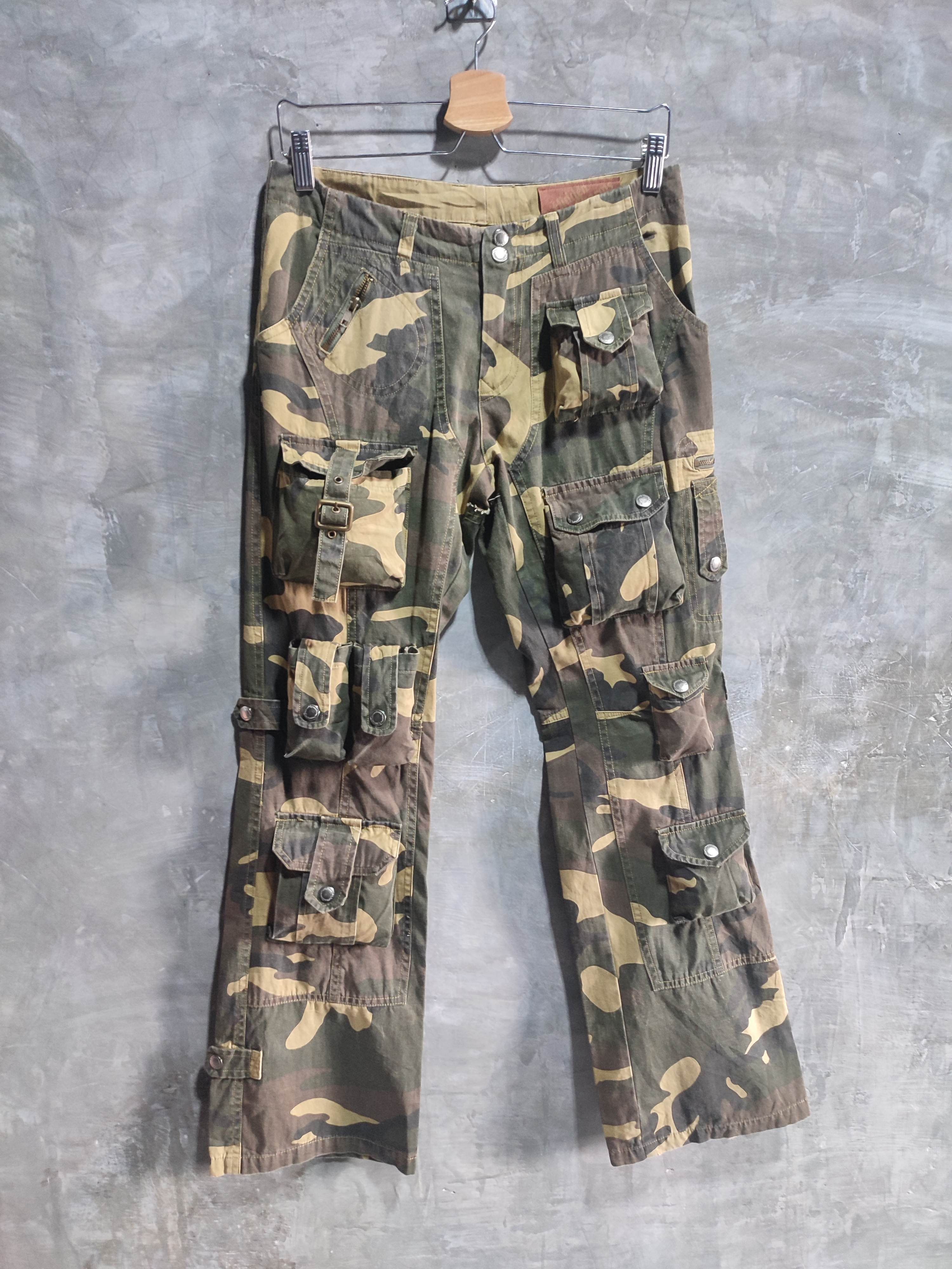 Designer 🔥Hidden Charm 3D Multipocket Cargo Camo Pants Size US 29 - 1 Thumbnail