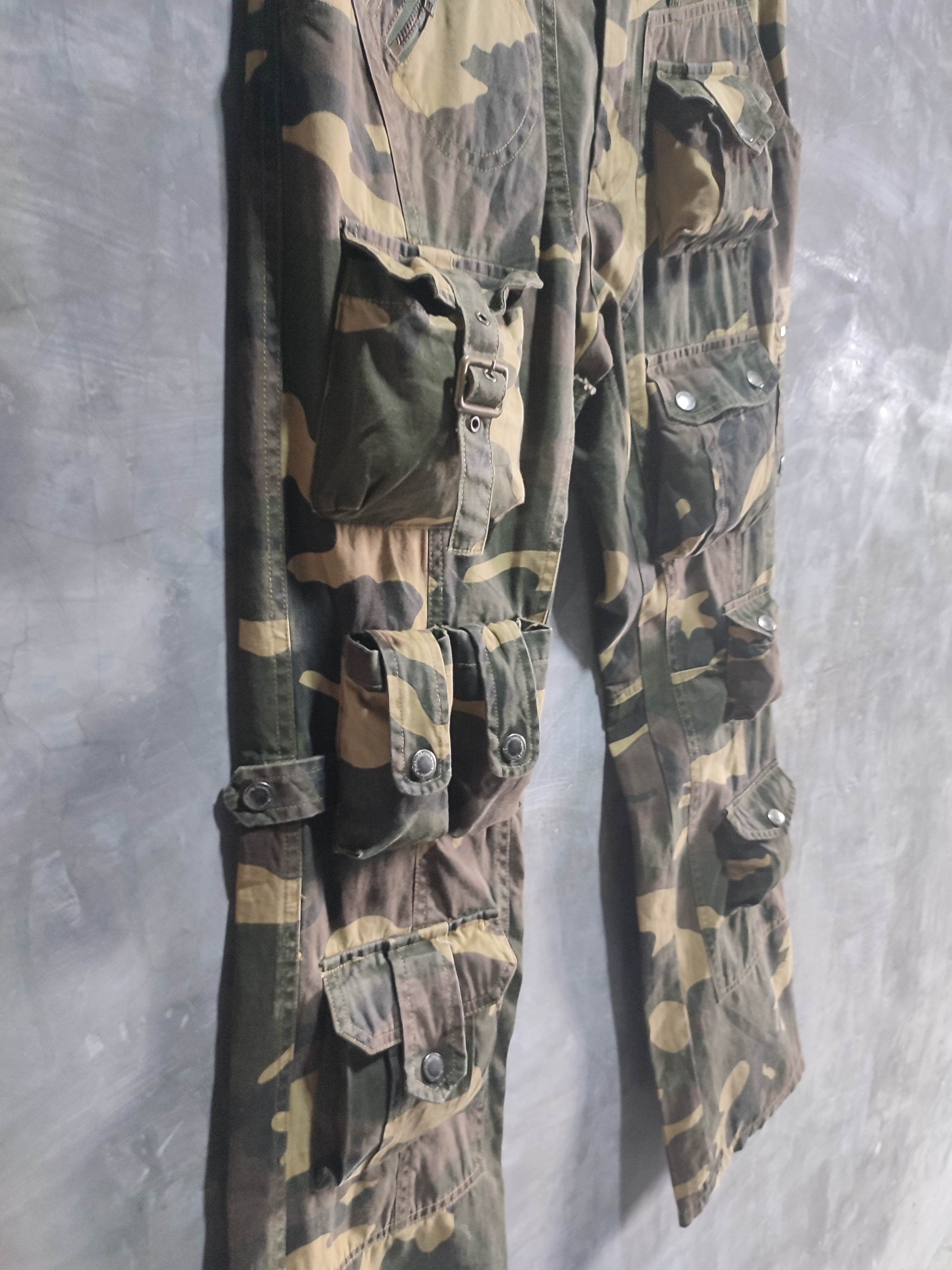 Designer 🔥Hidden Charm 3D Multipocket Cargo Camo Pants Size US 29 - 4 Thumbnail