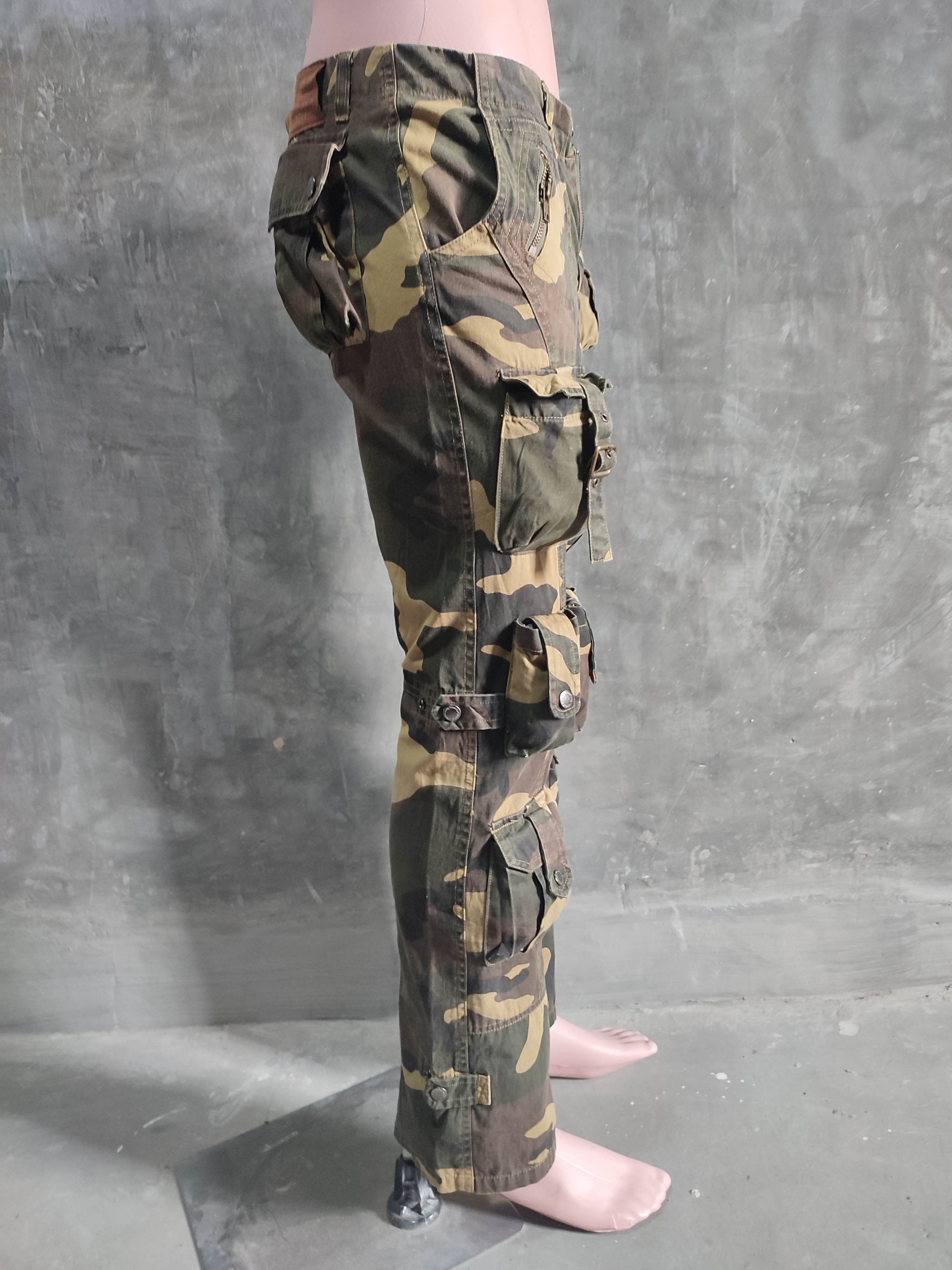 Designer 🔥Hidden Charm 3D Multipocket Cargo Camo Pants Size US 29 - 12 Thumbnail