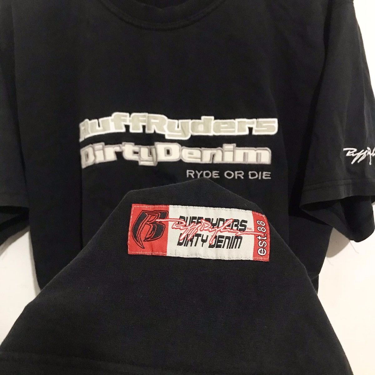 Ruff Ryders Vintage Dmx Ruff Ryder Dirty Denim Size US XL / EU 56 / 4 - 5 Thumbnail