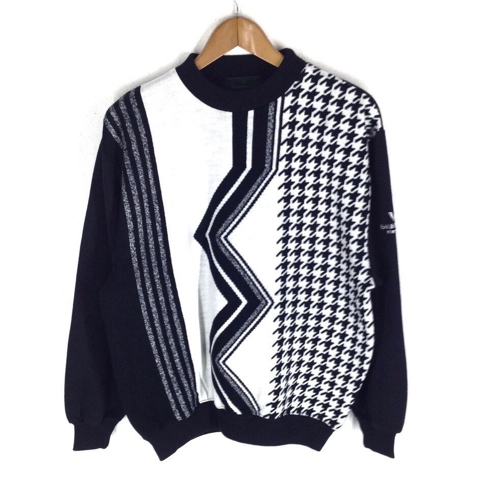 Valentino × Vintage Rudolph Valentino Sweatshirt Spellout Embroidery Logo Size US L / EU 52-54 / 3 - 1 Thumbnail