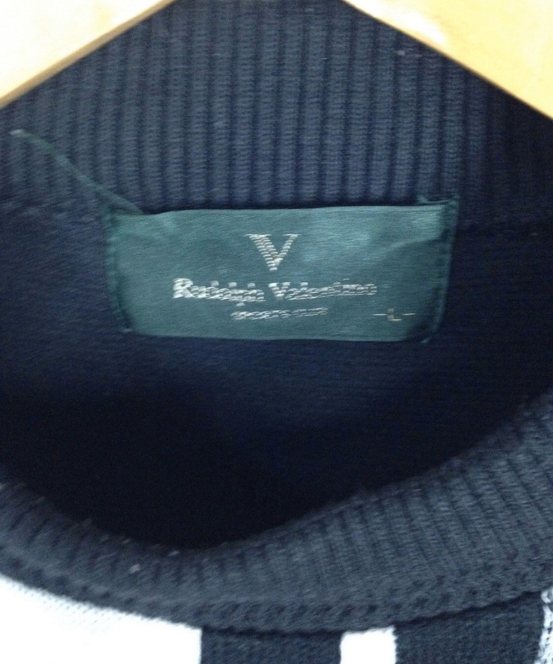 Valentino × Vintage Rudolph Valentino Sweatshirt Spellout Embroidery Logo Size US L / EU 52-54 / 3 - 3 Thumbnail