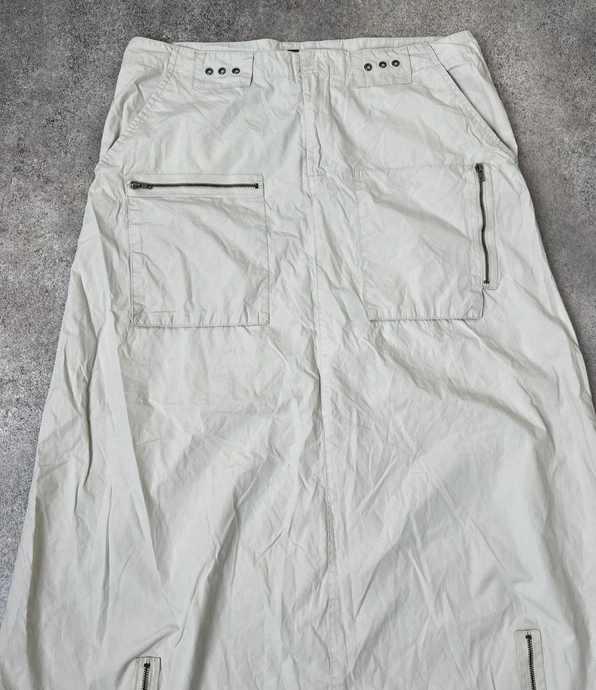Japanese Brand × Vintage Vintage super long cargo skirt Size 29" - 3 Thumbnail