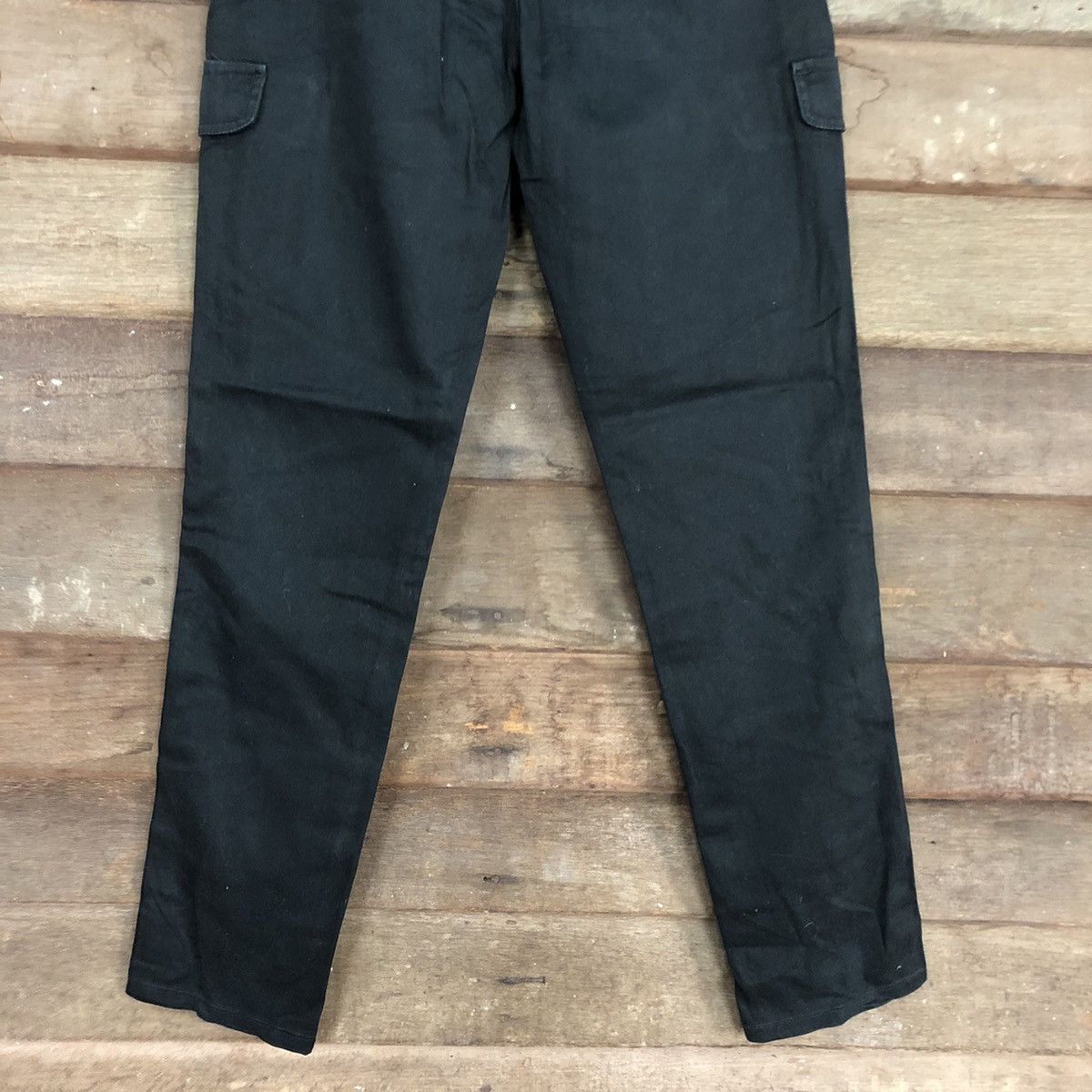 Japanese Brand size 24 Style Basic Black Multipocket Cargo Pants #3427 Size 24" / US 00 / IT 34 - 11 Thumbnail