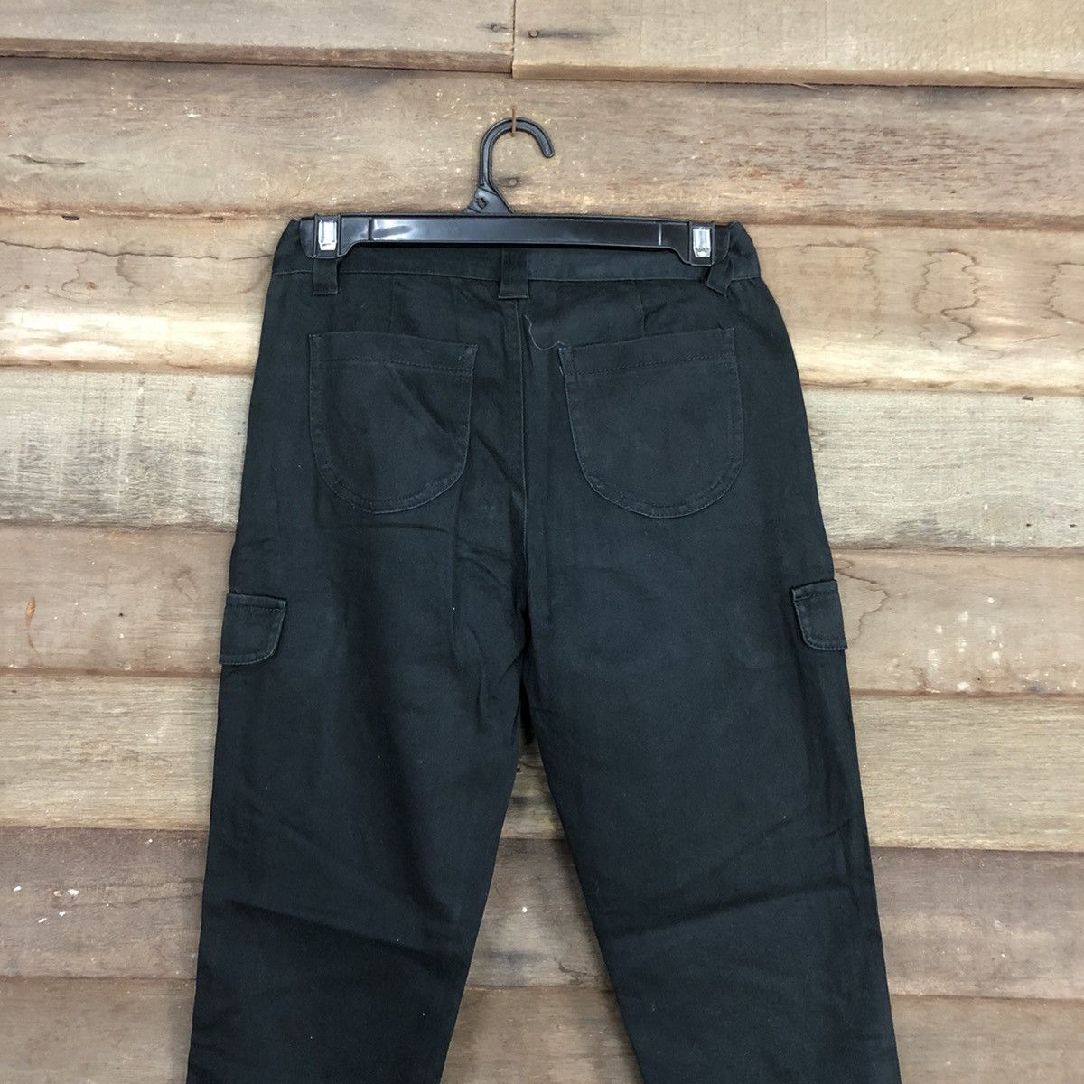 Japanese Brand size 24 Style Basic Black Multipocket Cargo Pants #3427 Size 24" / US 00 / IT 34 - 10 Thumbnail