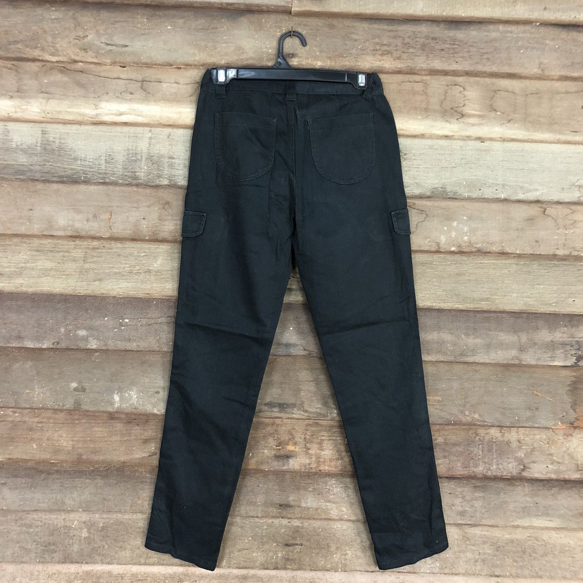 Japanese Brand size 24 Style Basic Black Multipocket Cargo Pants #3427 Size 24" / US 00 / IT 34 - 9 Thumbnail