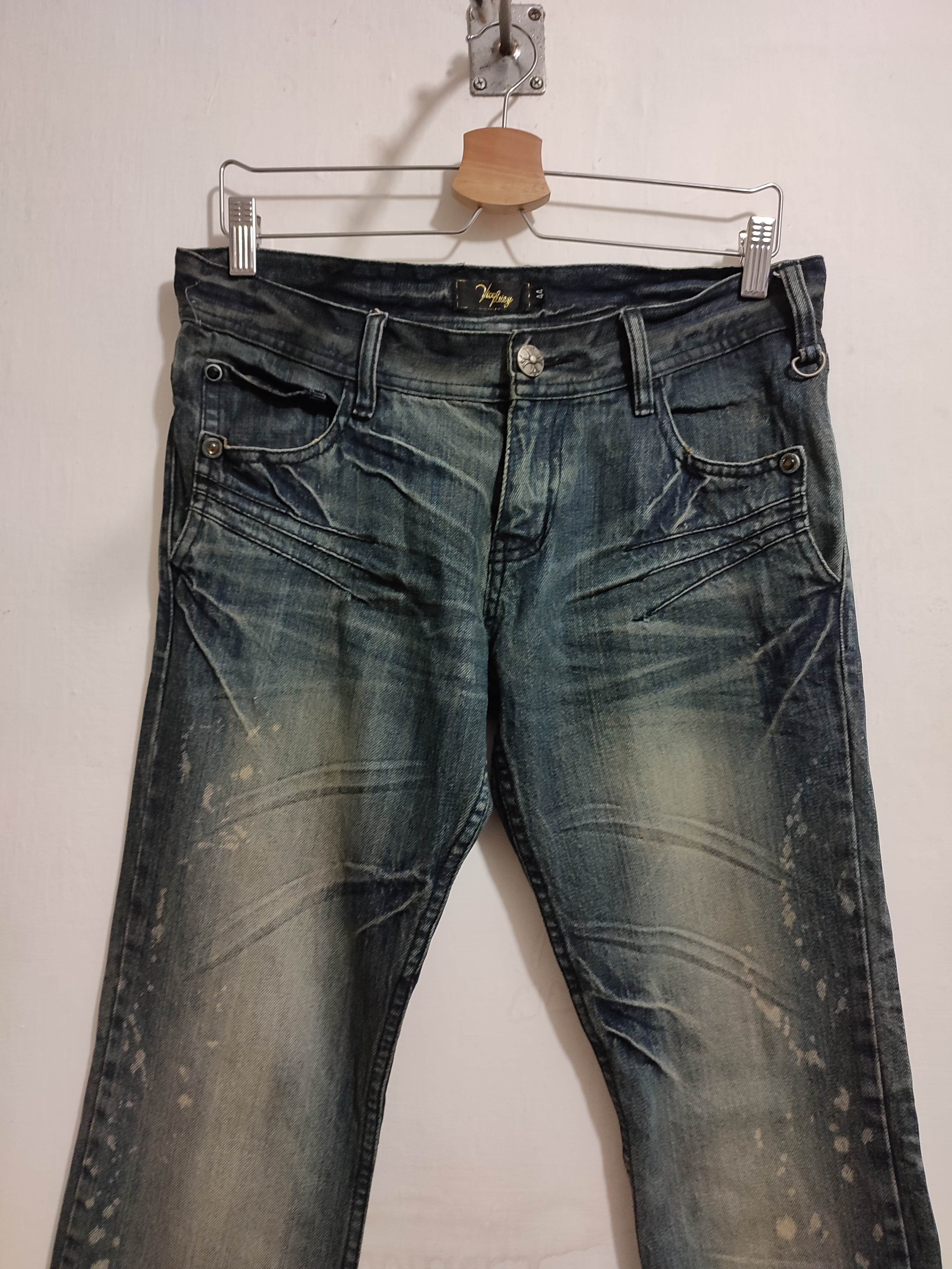 Japanese Brand 🔥Vice Fairy Japan jeans Low rise Denim pants Size US 28 / EU 44 - 5 Thumbnail