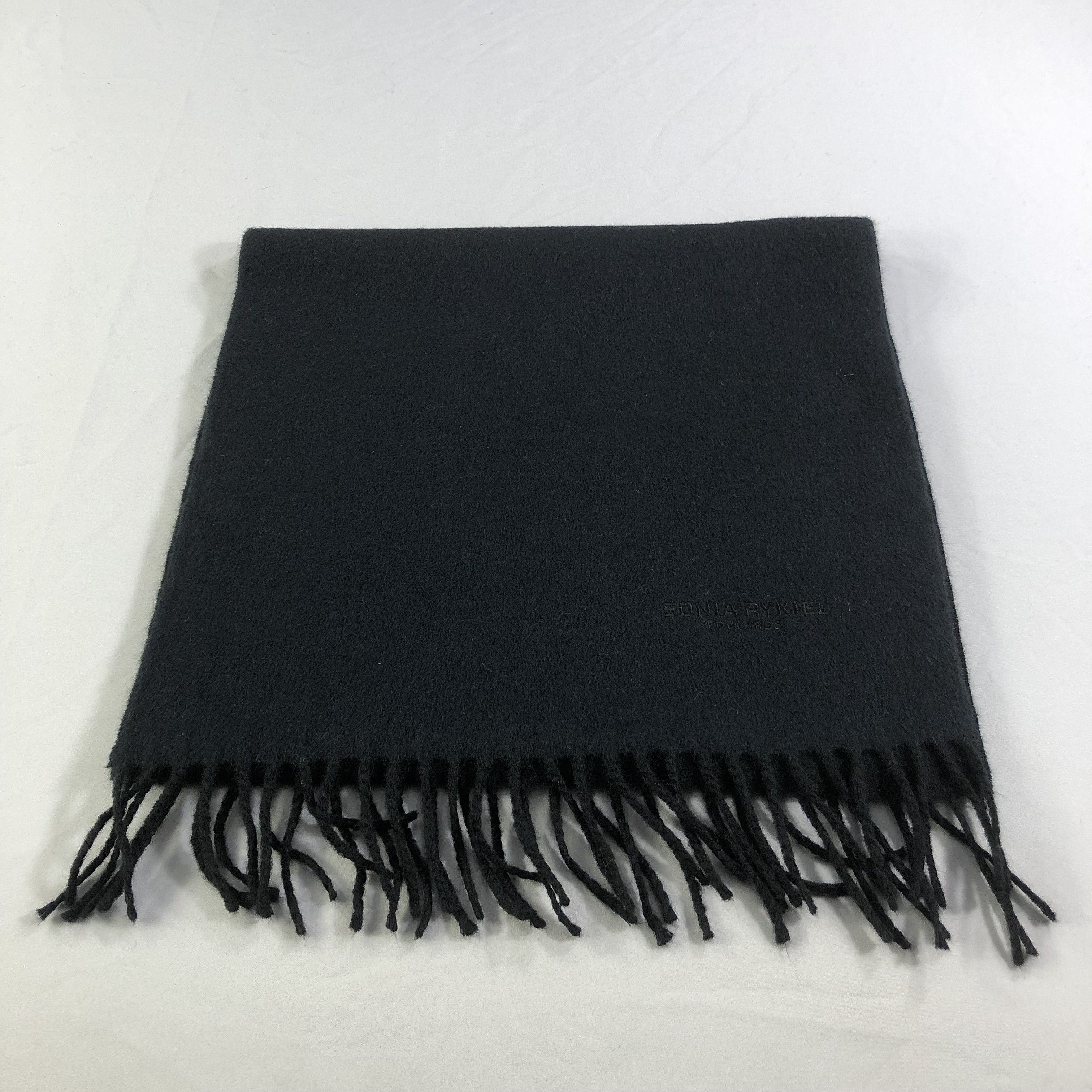 Sonia Rykiel Sonia Rykiel Plain Cashmere Scarf Muffler V1559 Size ONE SIZE - 1 Thumbnail