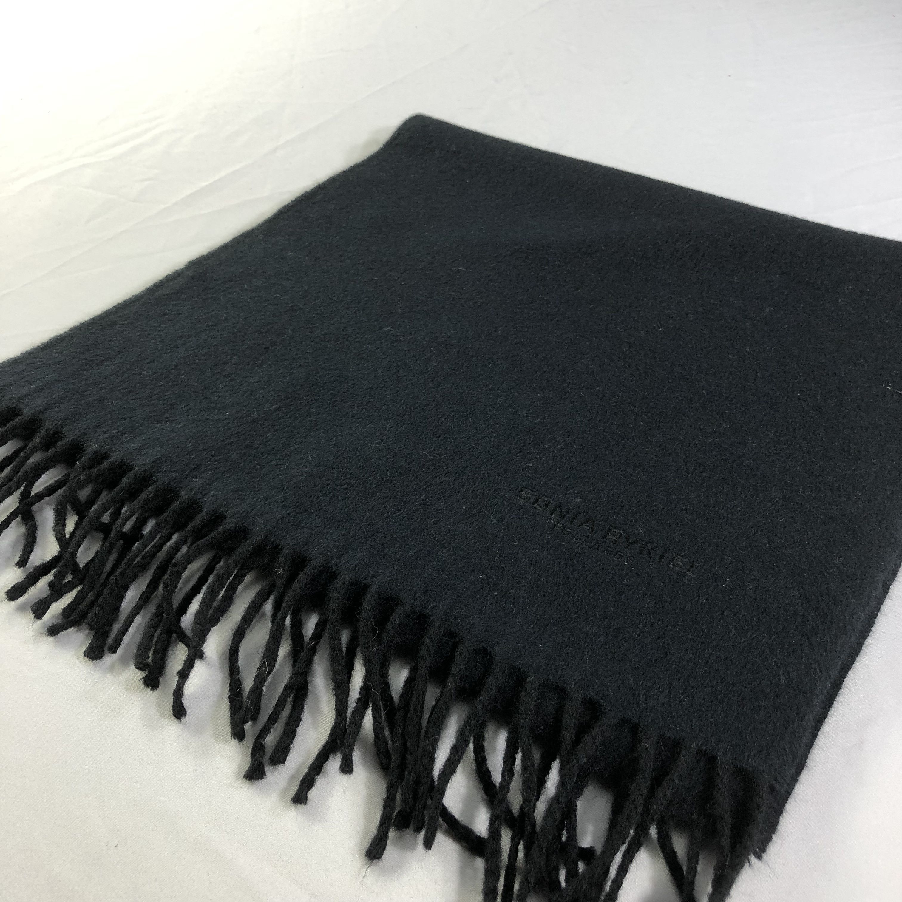 Sonia Rykiel Sonia Rykiel Plain Cashmere Scarf Muffler V1559 Size ONE SIZE - 2 Thumbnail