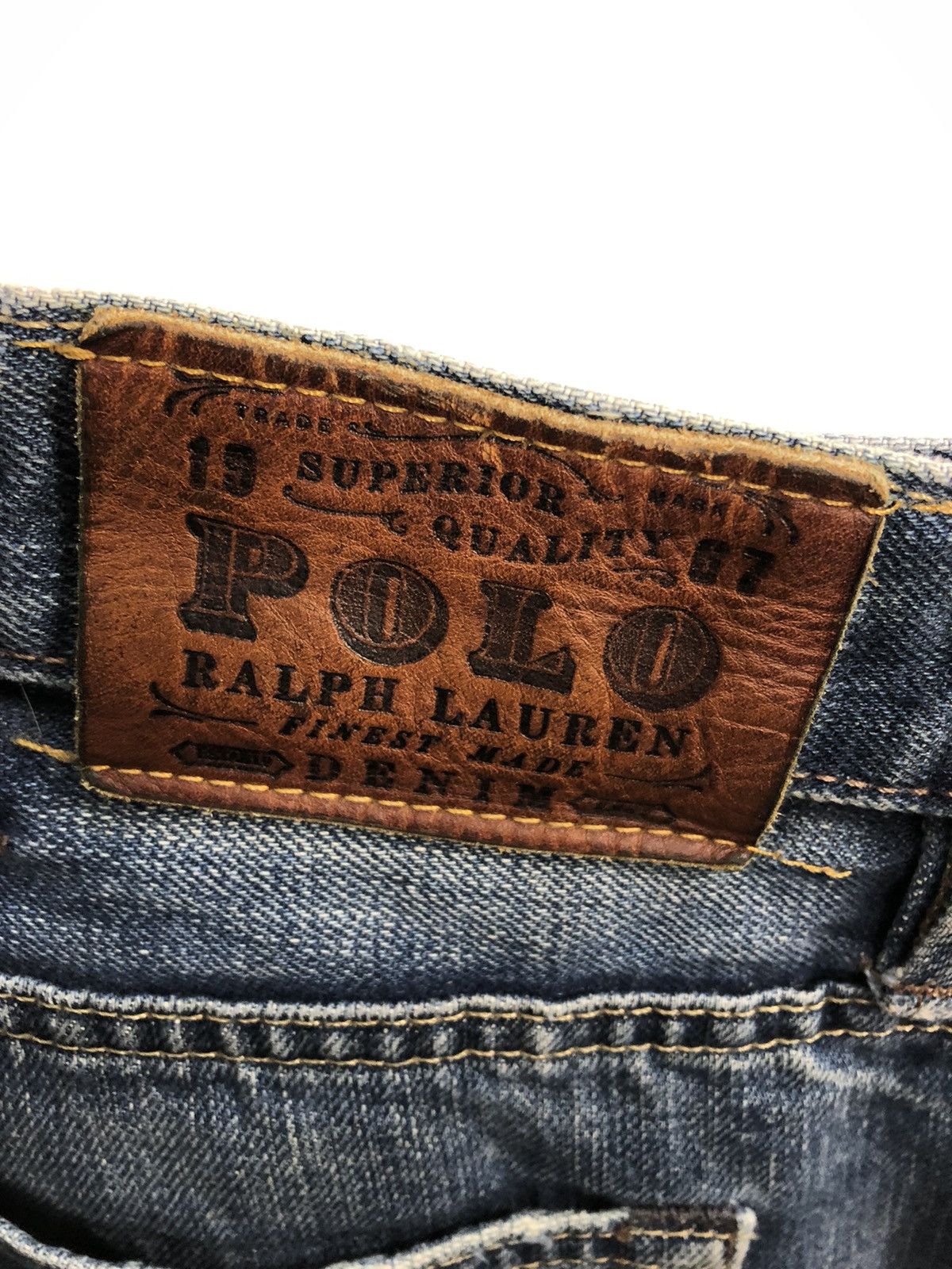 Polo Ralph Lauren 90s Polo Ralph Lauren RL Relaxed Straight Cut Indigo Denim Size US 42 / EU 58 - 11 Thumbnail