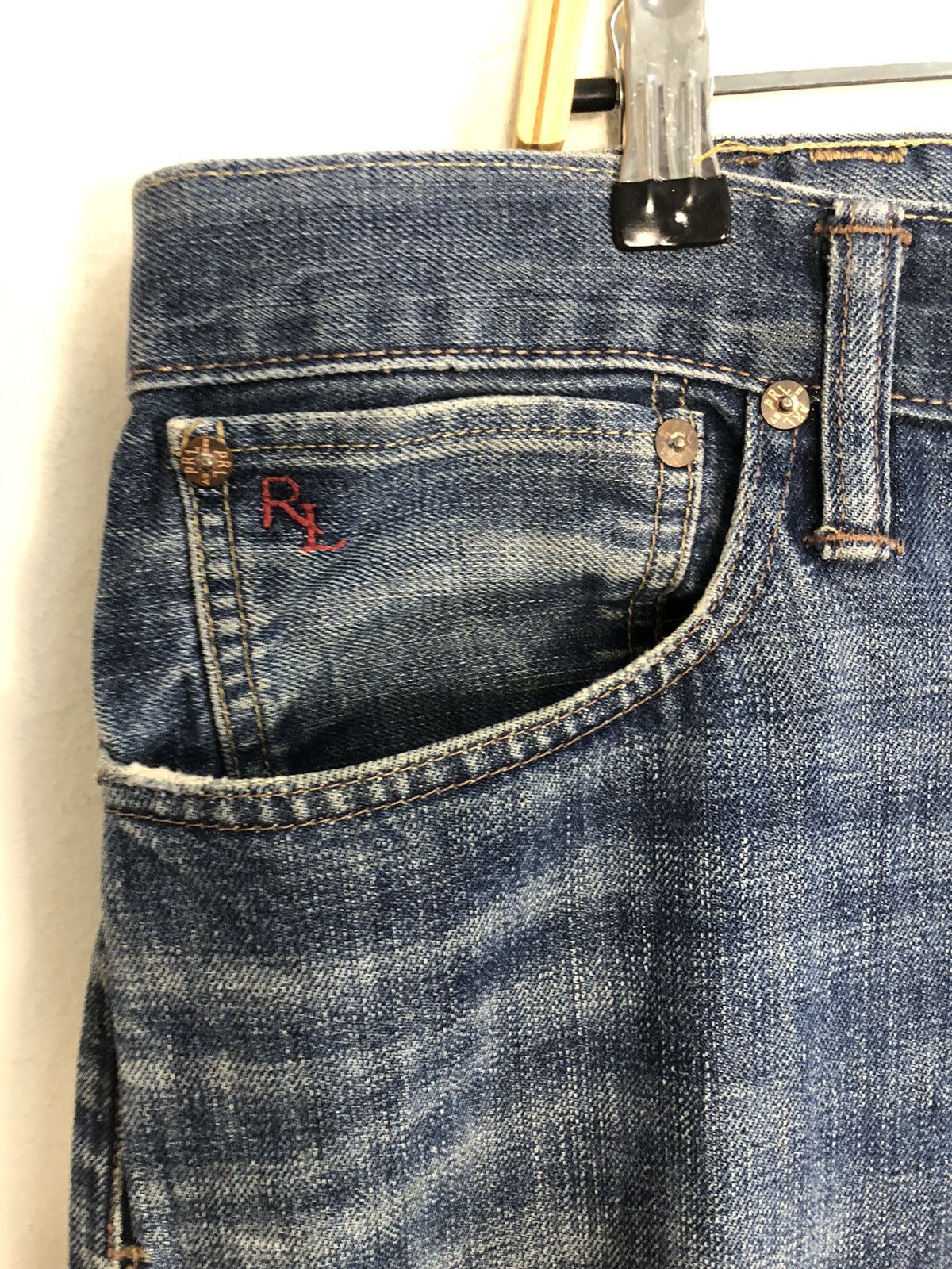 Polo Ralph Lauren 90s Polo Ralph Lauren RL Relaxed Straight Cut Indigo Denim Size US 42 / EU 58 - 8 Thumbnail