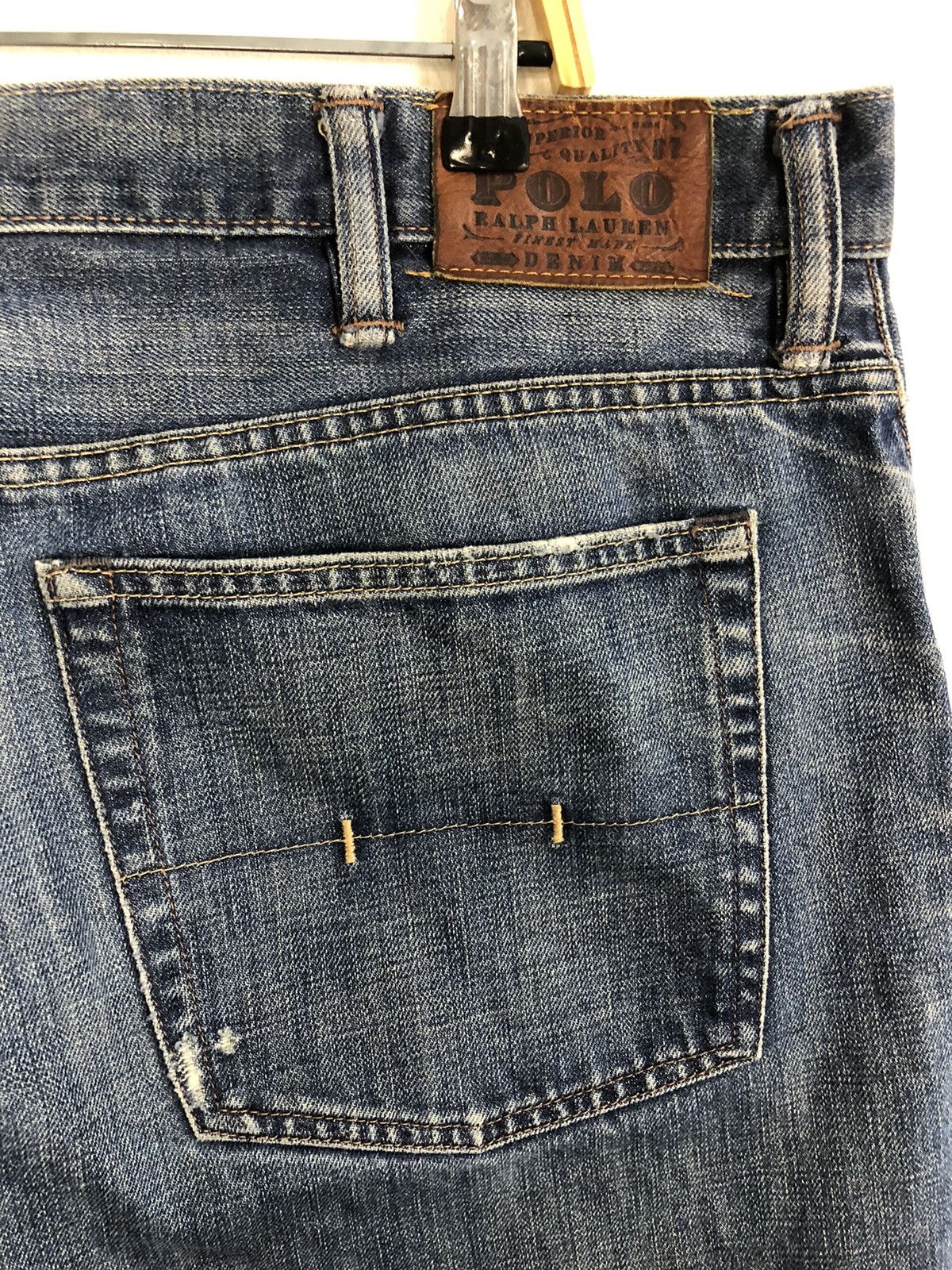 Polo Ralph Lauren 90s Polo Ralph Lauren RL Relaxed Straight Cut Indigo Denim Size US 42 / EU 58 - 10 Thumbnail
