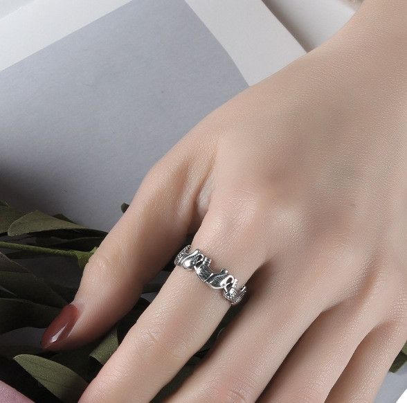 Jewelry Creative Elephant Rings Size ONE SIZE - 3 Thumbnail