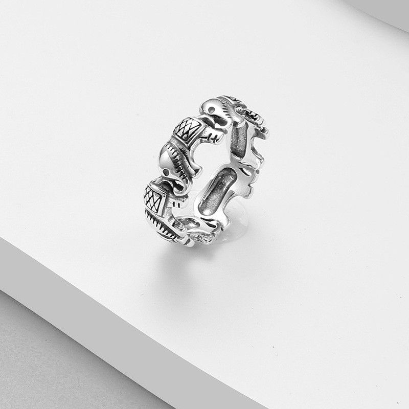 Jewelry Creative Elephant Rings Size ONE SIZE - 2 Thumbnail