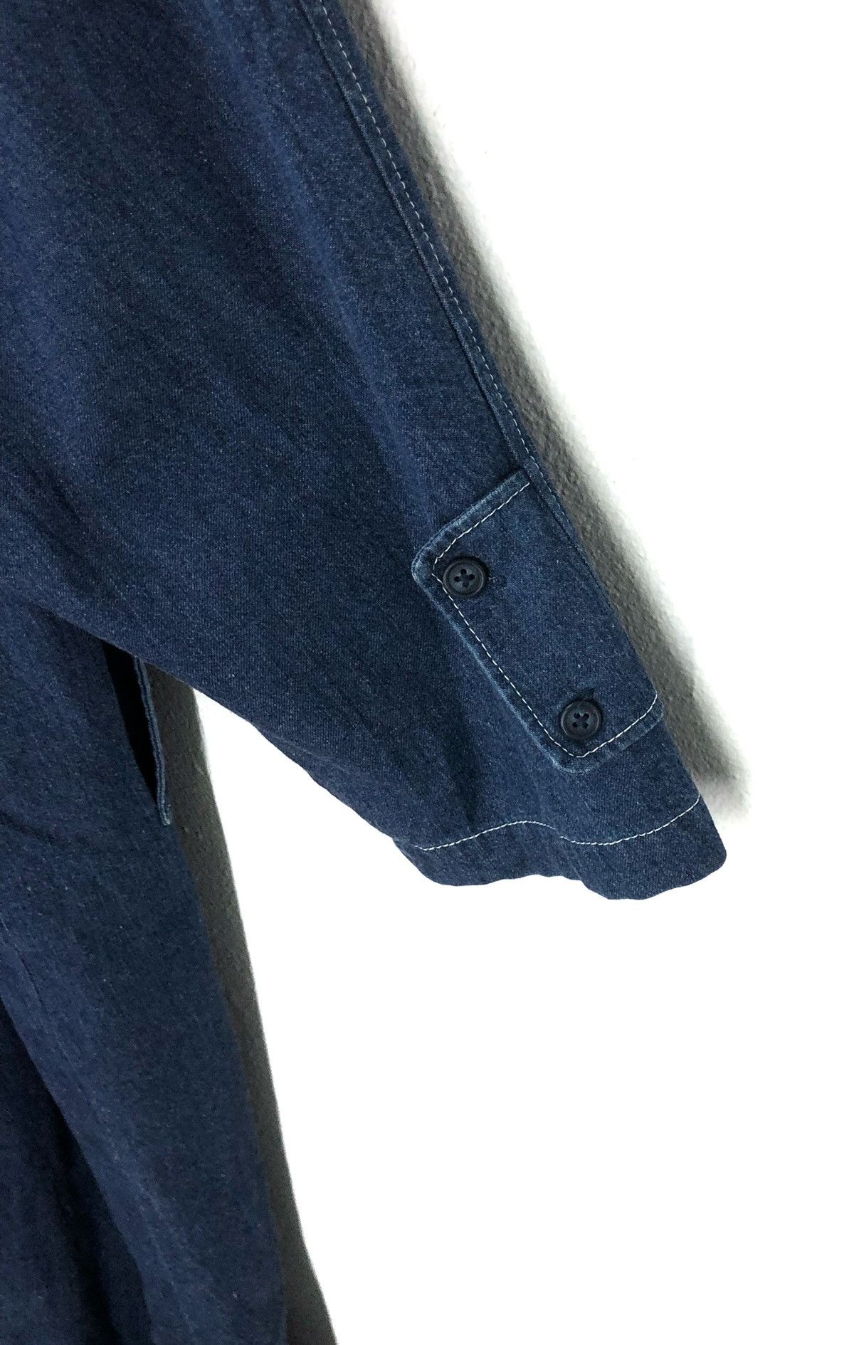Designer × Japanese Brand Poker Face Denim Long Jacket Fashion Week Size US XXS / EU 40 - 9 Thumbnail