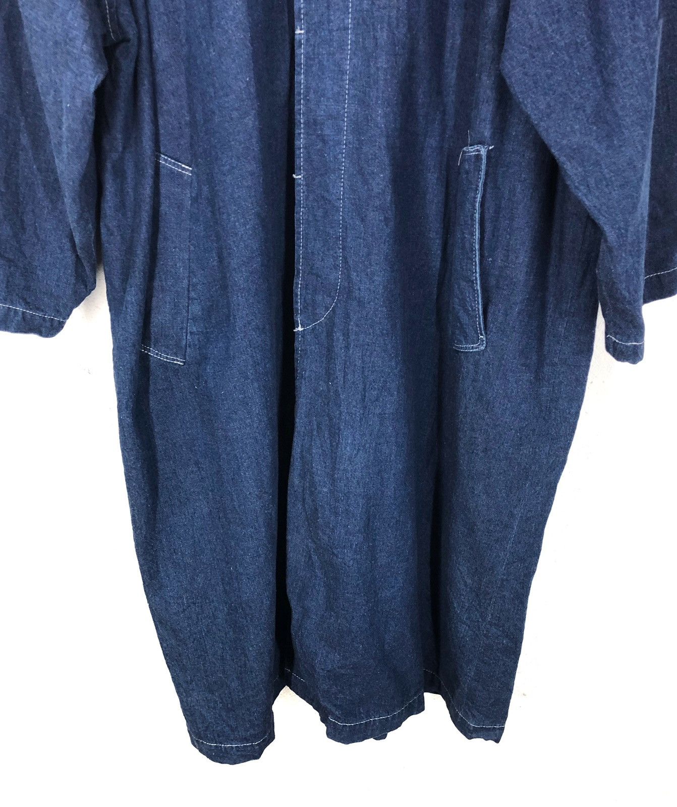 Designer × Japanese Brand Poker Face Denim Long Jacket Fashion Week Size US XXS / EU 40 - 3 Thumbnail