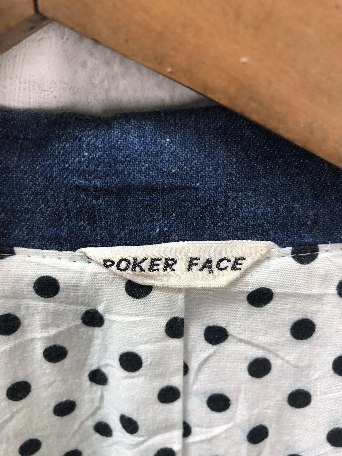Designer × Japanese Brand Poker Face Denim Long Jacket Fashion Week Size US XXS / EU 40 - 11 Thumbnail