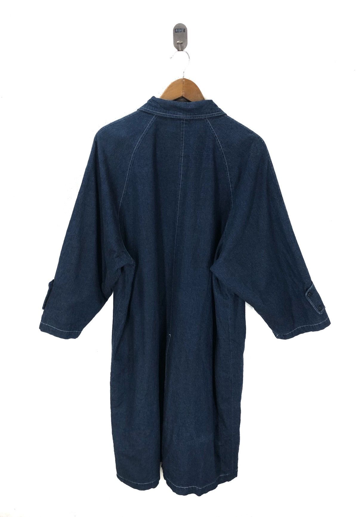 Designer × Japanese Brand Poker Face Denim Long Jacket Fashion Week Size US XXS / EU 40 - 6 Thumbnail