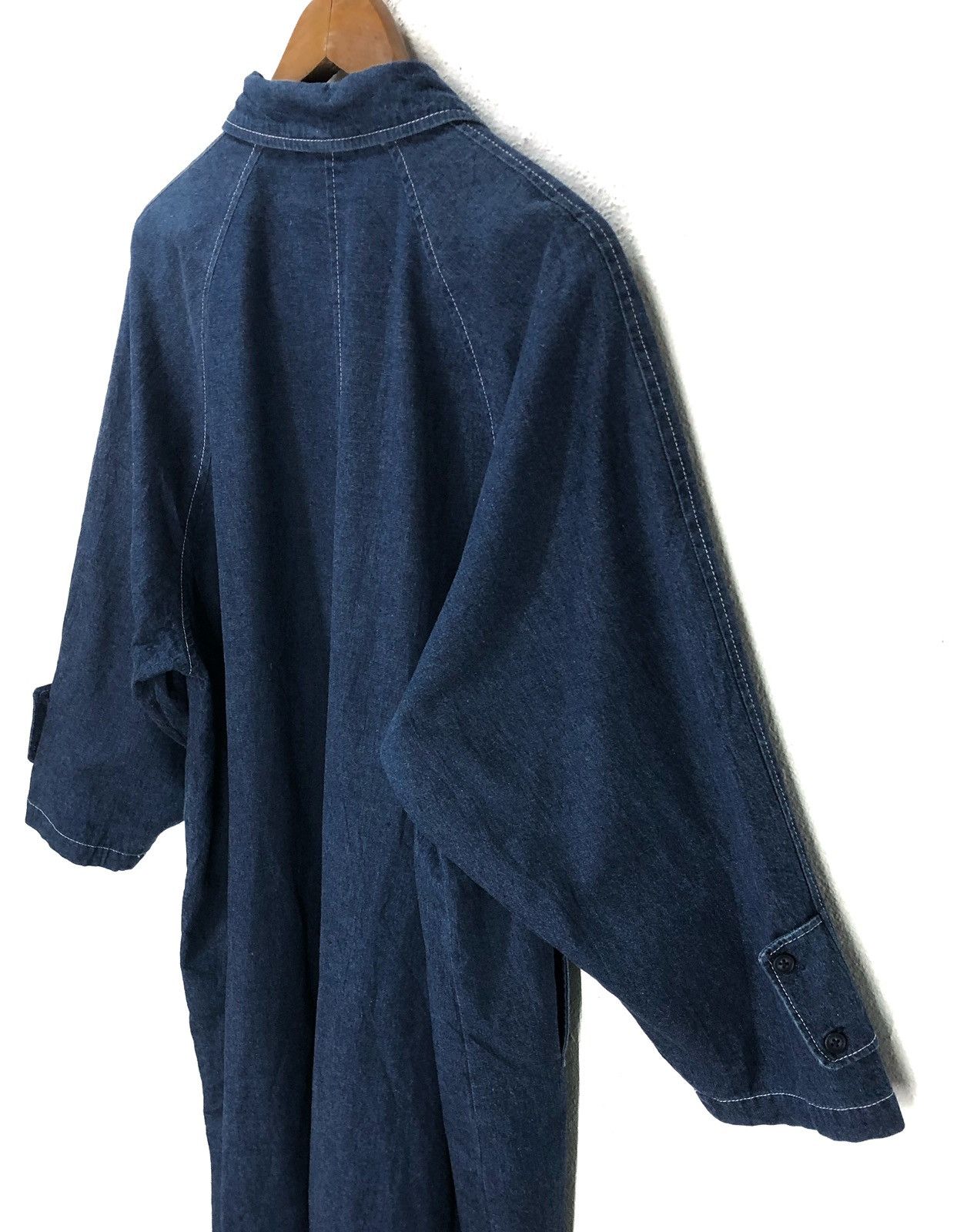 Designer × Japanese Brand Poker Face Denim Long Jacket Fashion Week Size US XXS / EU 40 - 8 Thumbnail