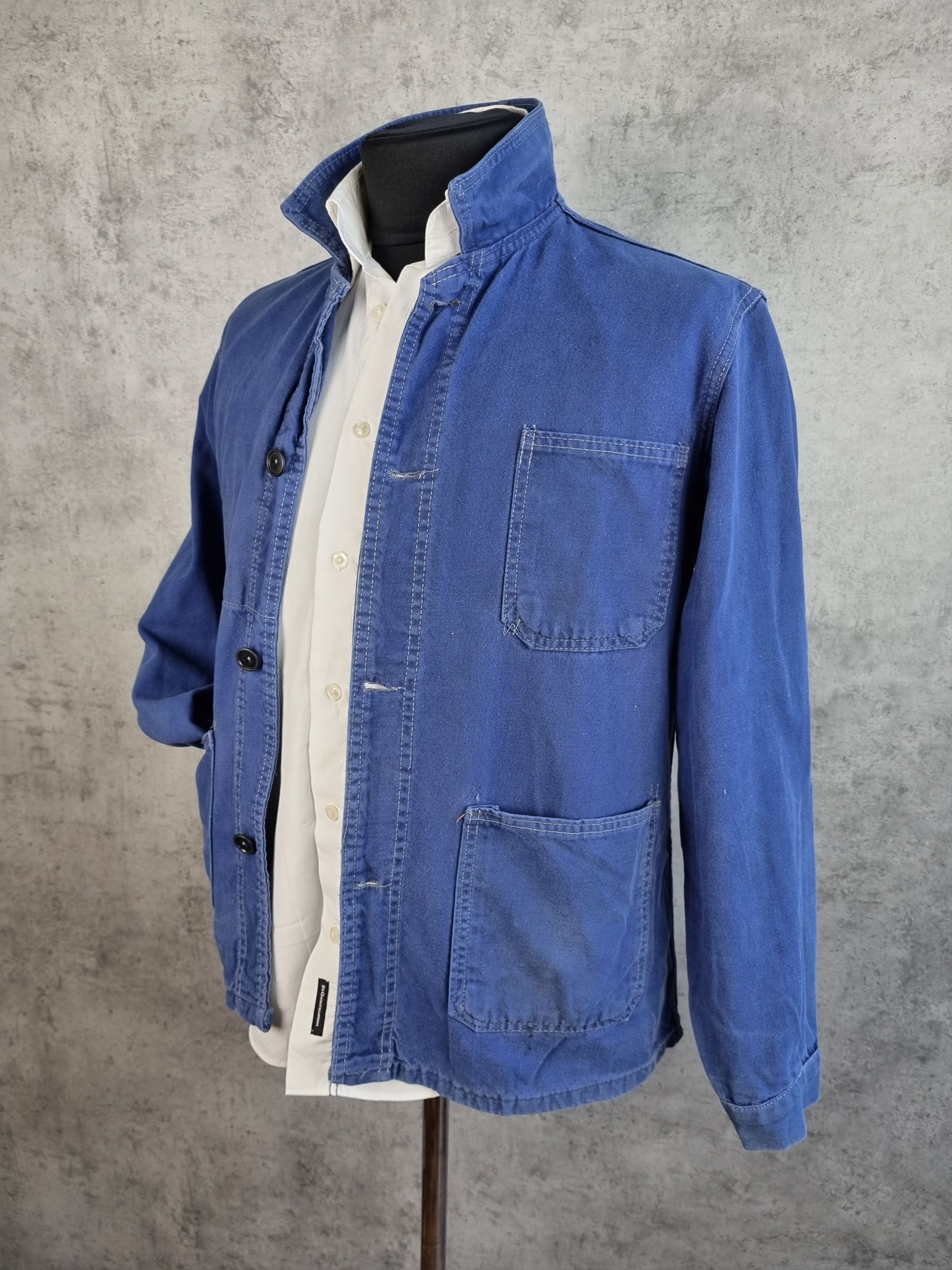 Le Laboureur × Vetra Rare 60s Faded Chore French Worker jacket Size US M / EU 48-50 / 2 - 6 Thumbnail