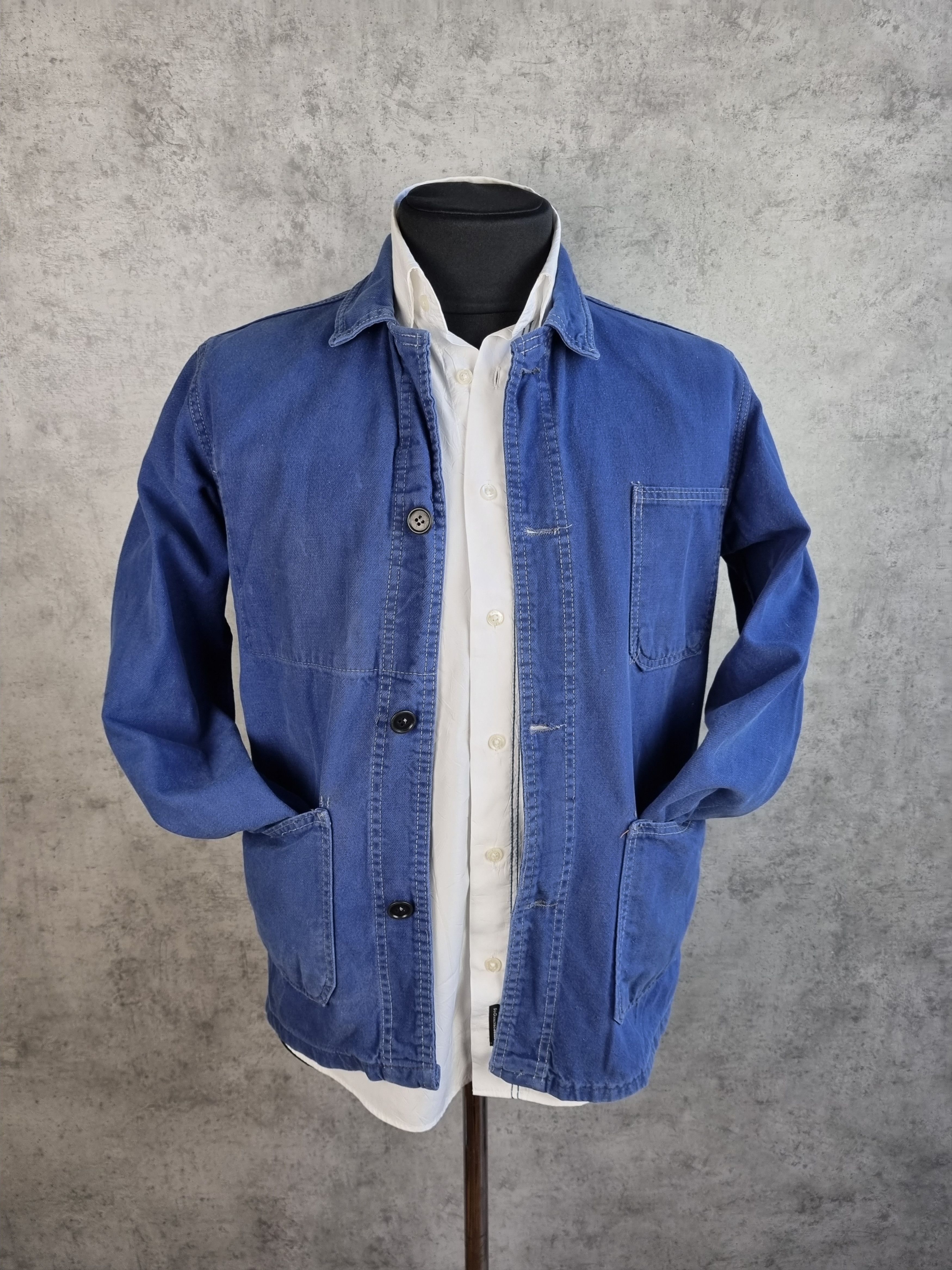 Le Laboureur × Vetra Rare 60s Faded Chore French Worker jacket Size US M / EU 48-50 / 2 - 3 Thumbnail