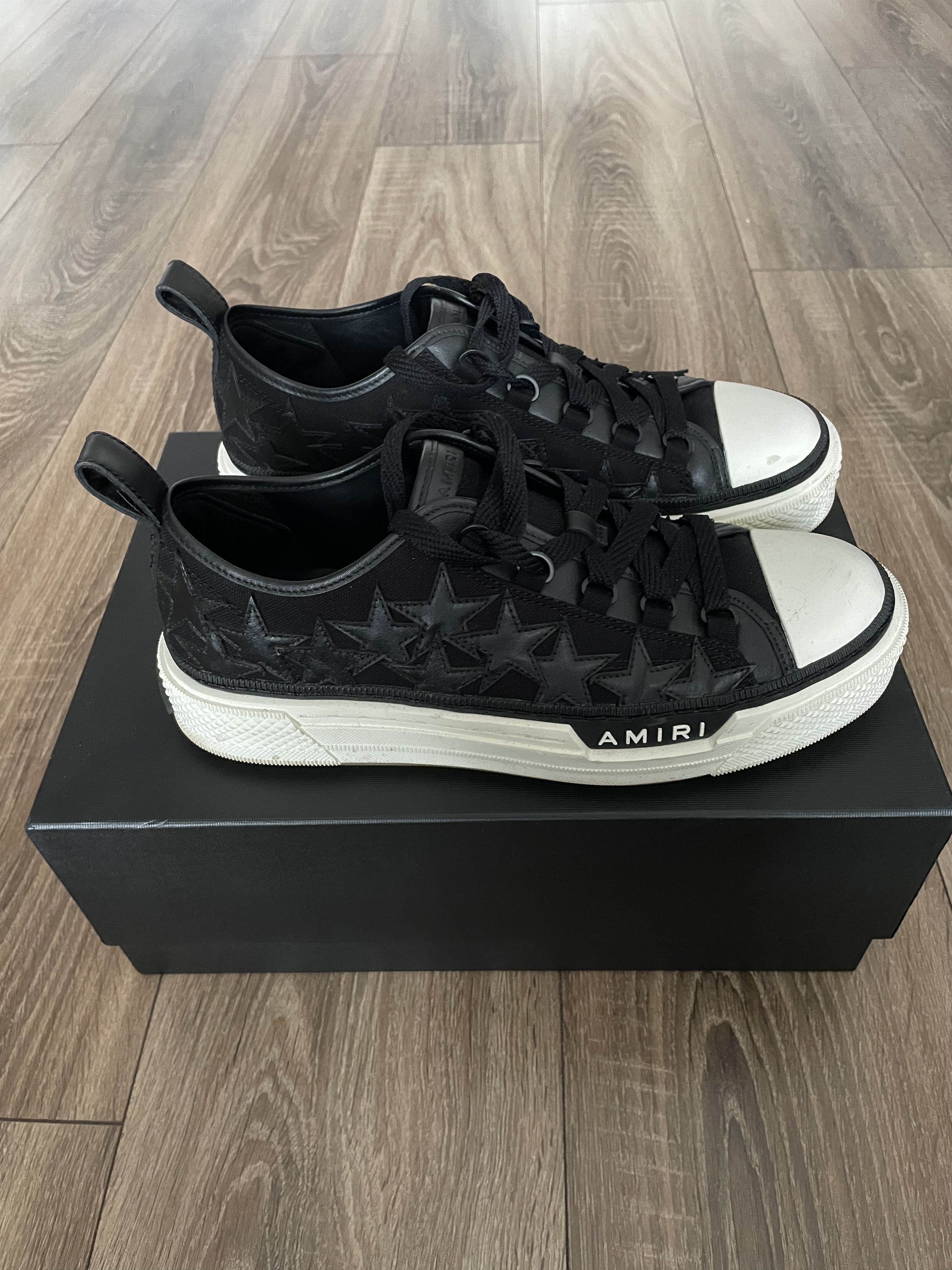 Amiri Amiri Stars Court canvas low top sneakers Size US 8 / EU 41 - 3 Thumbnail