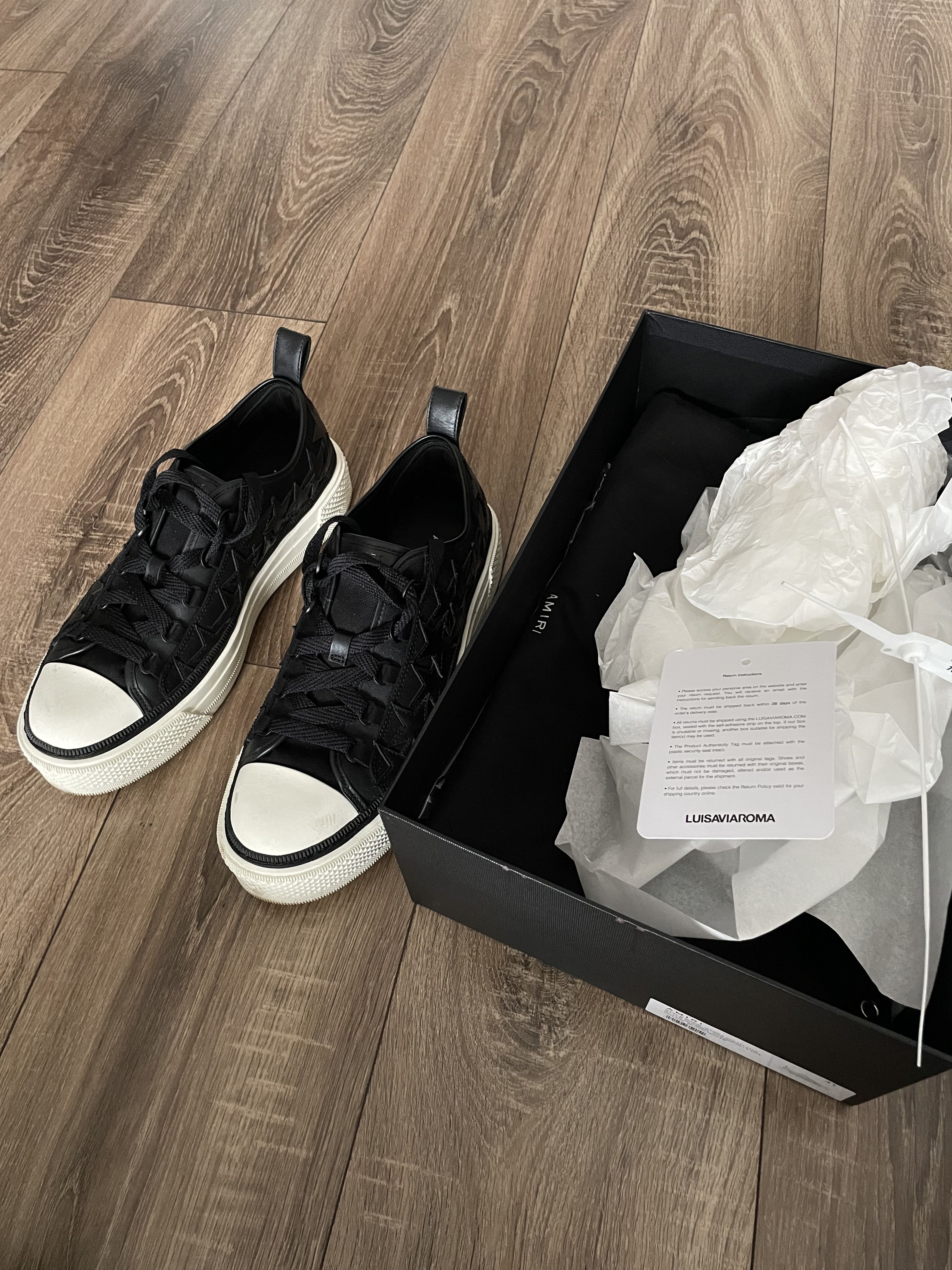 Amiri Amiri Stars Court canvas low top sneakers Size US 8 / EU 41 - 2 Thumbnail