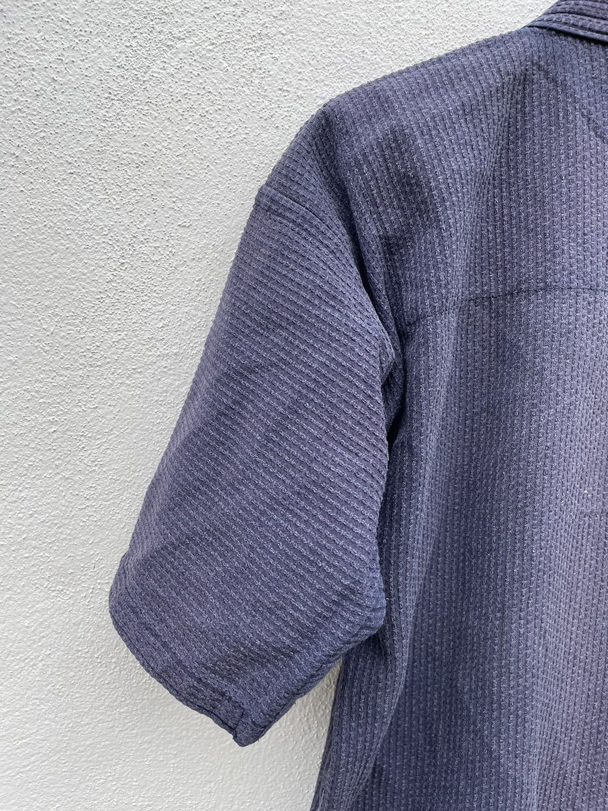 Japanese Brand Vintage Faded Kimono jacket indigo dyed/kendo/boro/sashiko】 Size US M / EU 48-50 / 2 - 8 Thumbnail