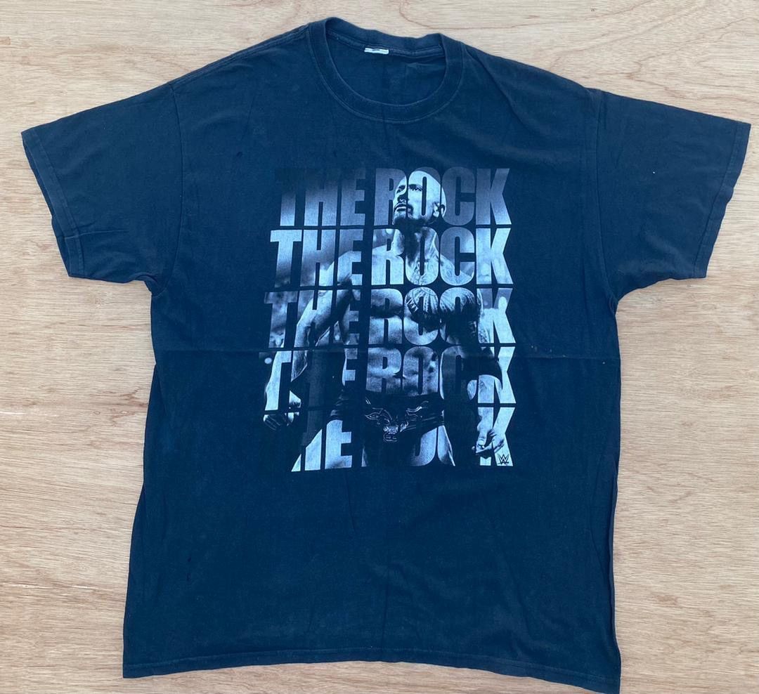 Vintage × WWE × WWF vintage tee the rock B18 Size US L / EU 52-54 / 3 - 1 Thumbnail