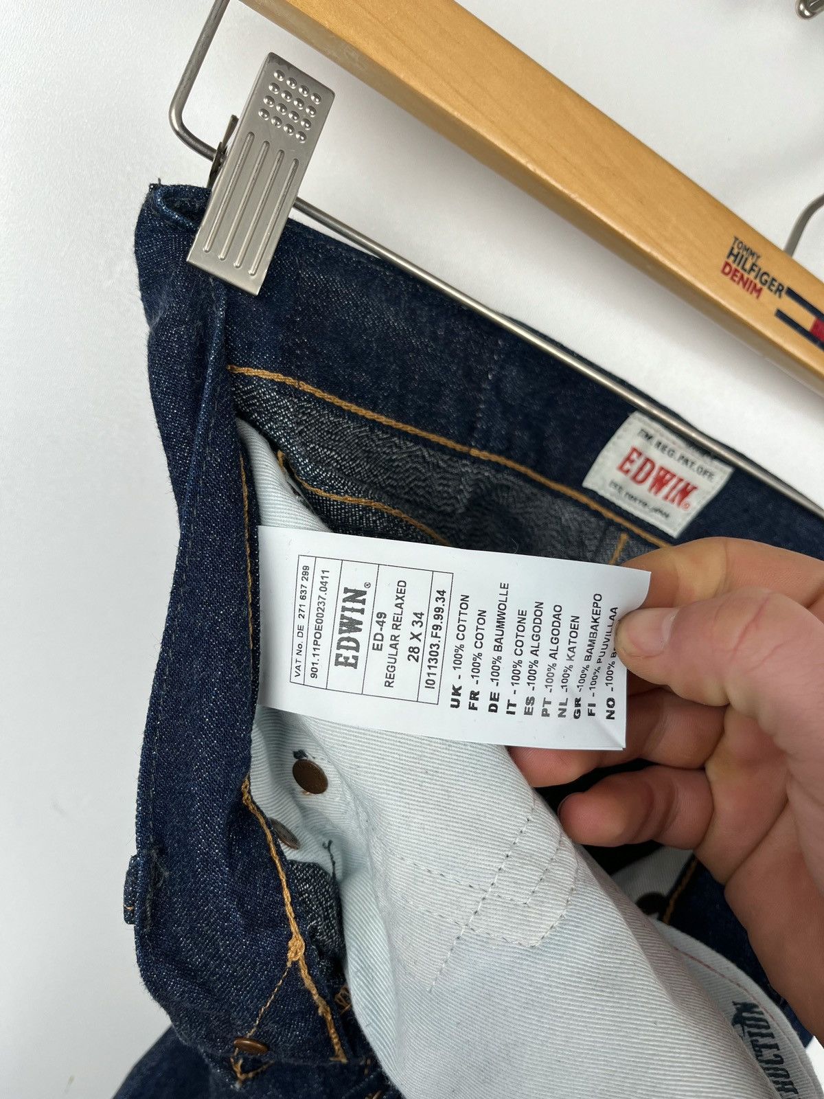 Edwin × Japanese Brand Edwin Selvedge Japanese Denim ED-49 Regular Relaxed W28 L34 Size US 28 / EU 44 - 9 Thumbnail