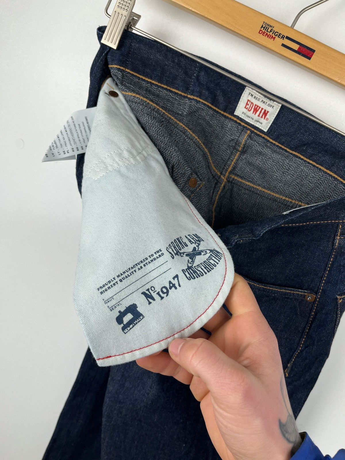 Edwin × Japanese Brand Edwin Selvedge Japanese Denim ED-49 Regular Relaxed W28 L34 Size US 28 / EU 44 - 8 Thumbnail