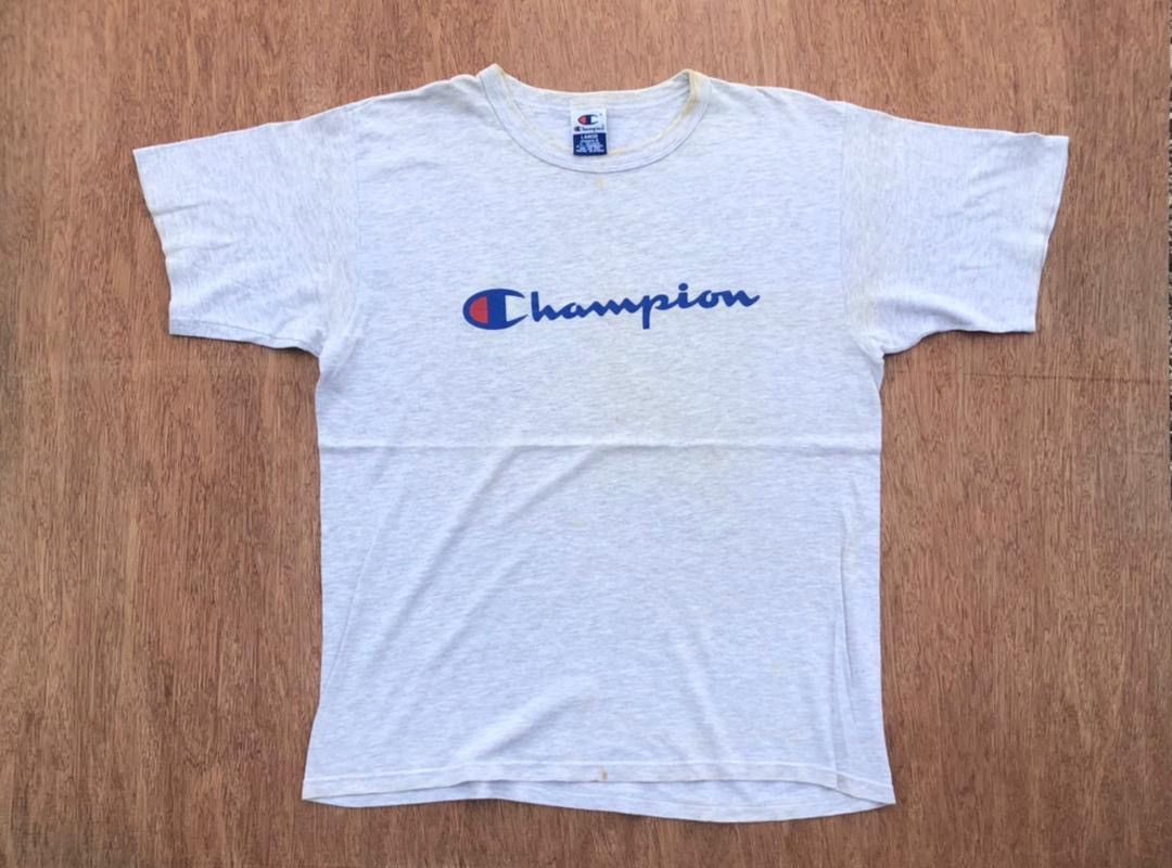 image of Tee Champion A34 in Grey, Men's (Size Large)
