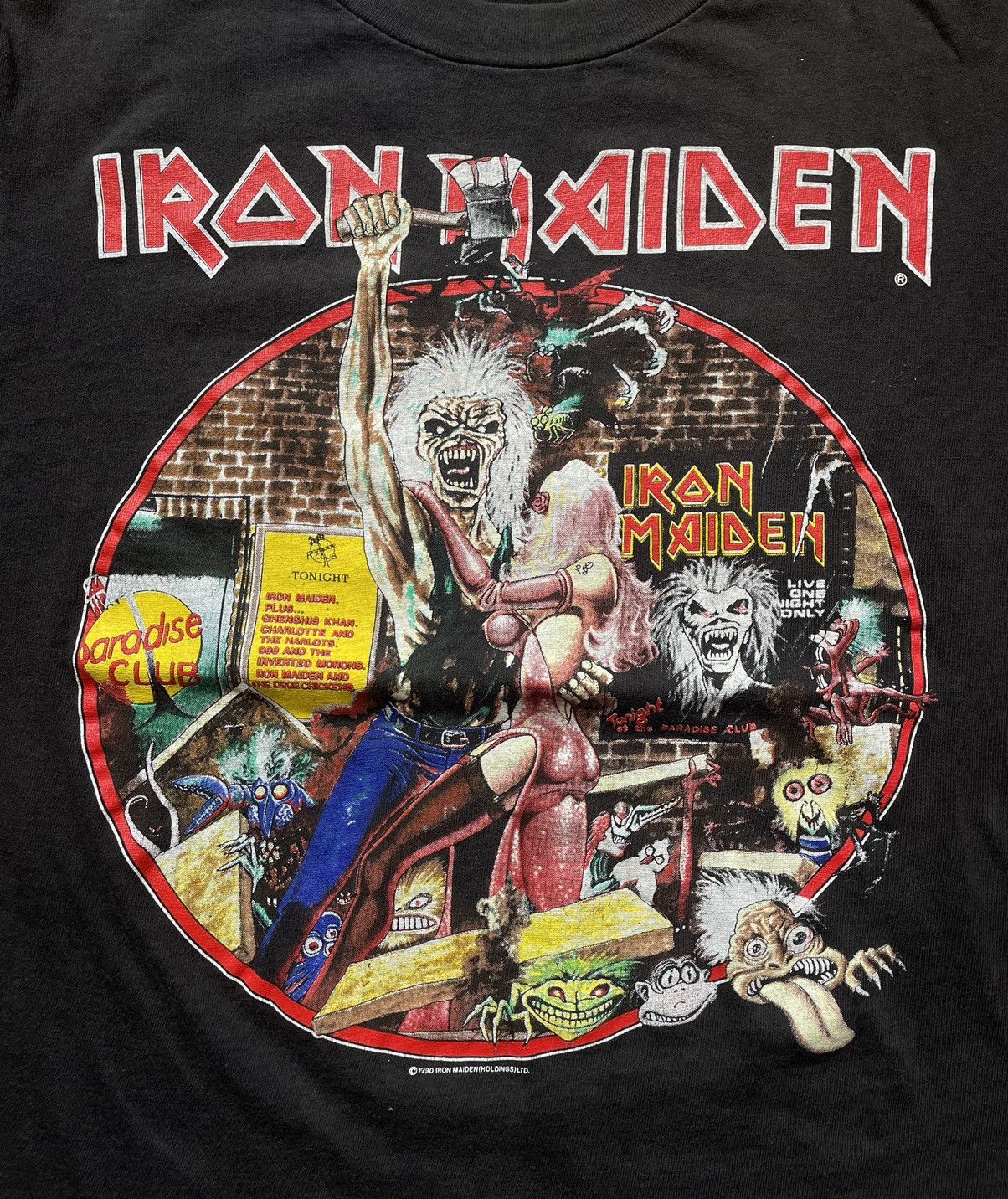 Band Tees × Vintage Vintage 90s IRON MAIDEN Size US L / EU 52-54 / 3 - 3 Thumbnail