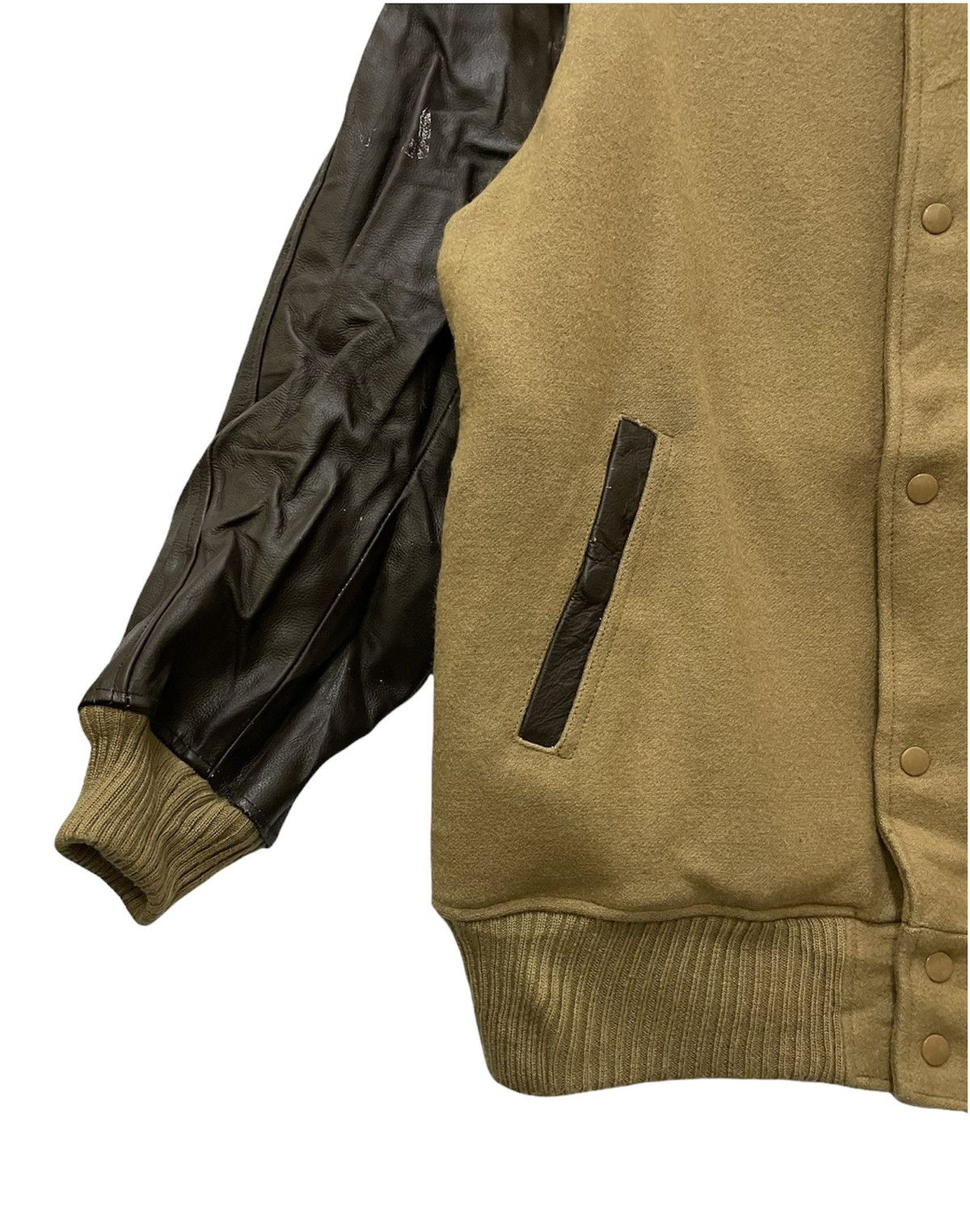 Japanese Brand Infinity Life Wool Leather Varsity Jacket Size US L / EU 52-54 / 3 - 5 Thumbnail